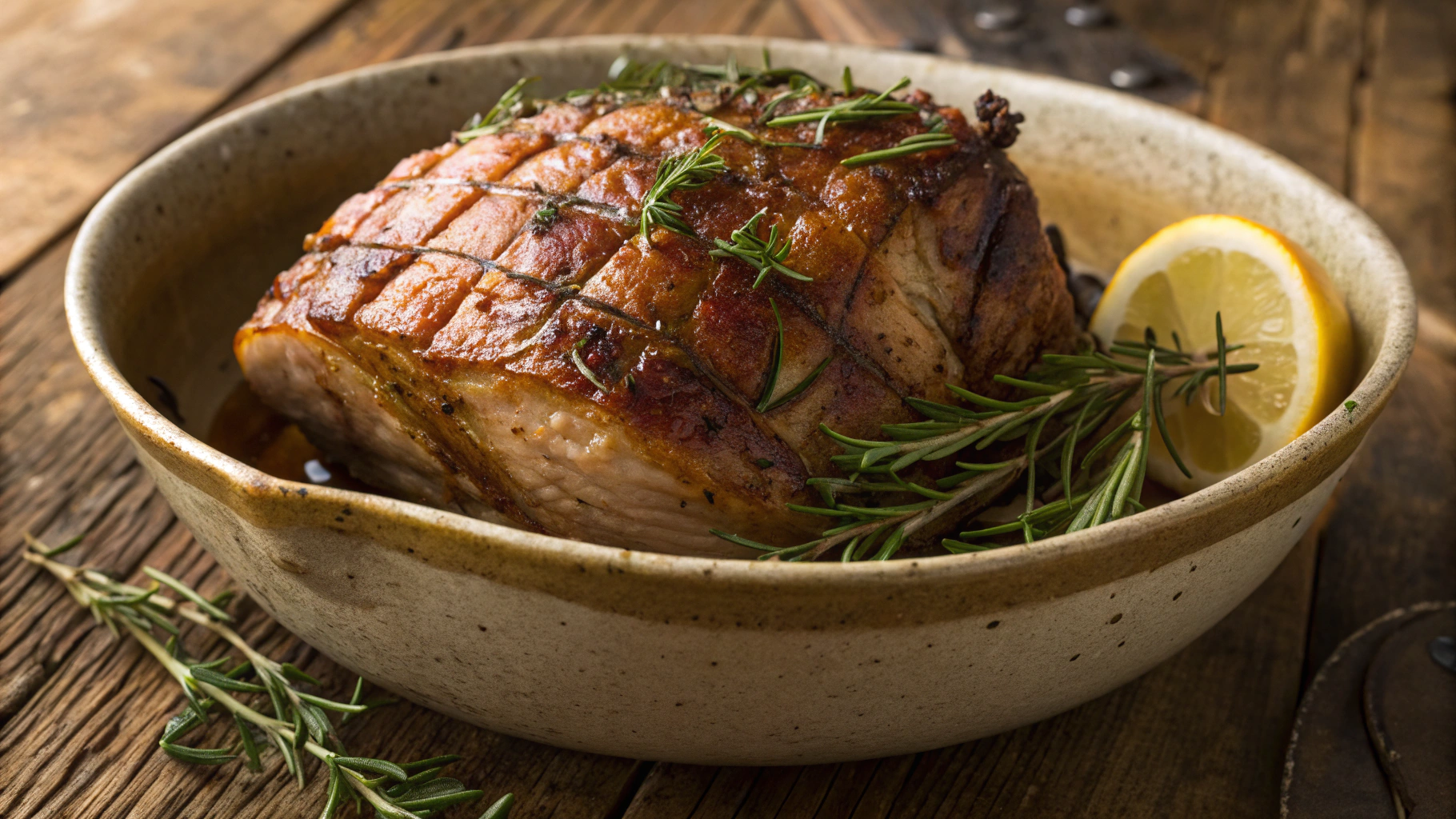 Keto Slow Roasted Lemon-Soy Pork Shoulder