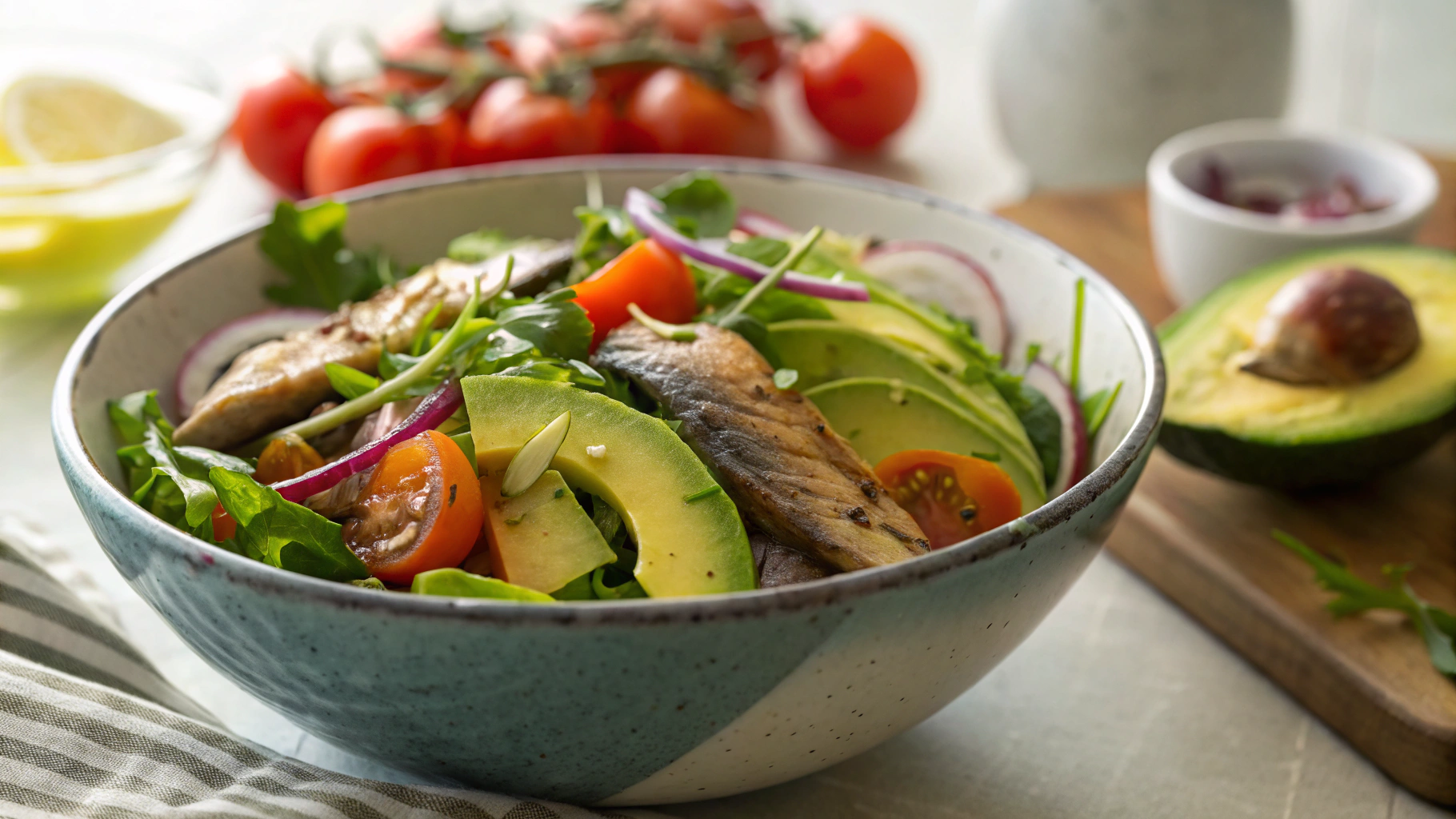 Keto Smoked Mackerel Salad