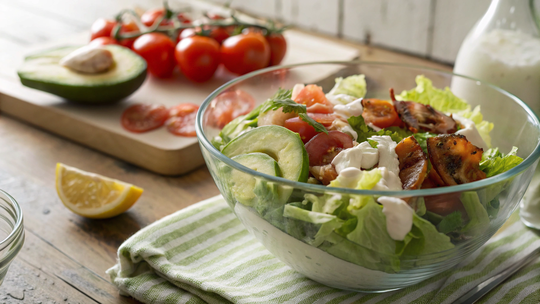 Keto Smoked Salmon and Bacon Salad