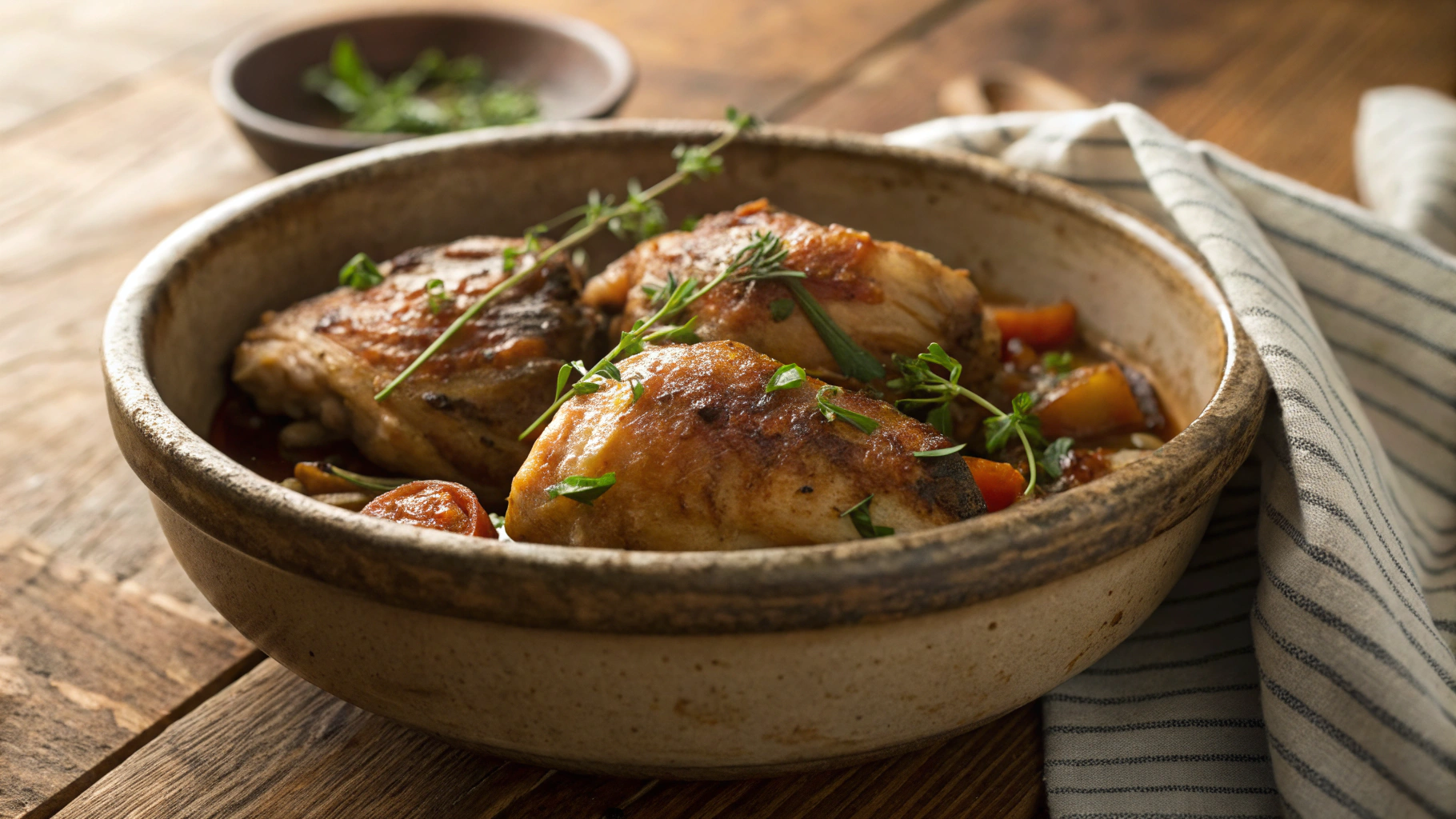 Keto Smoky Crockpot Chicken Thighs