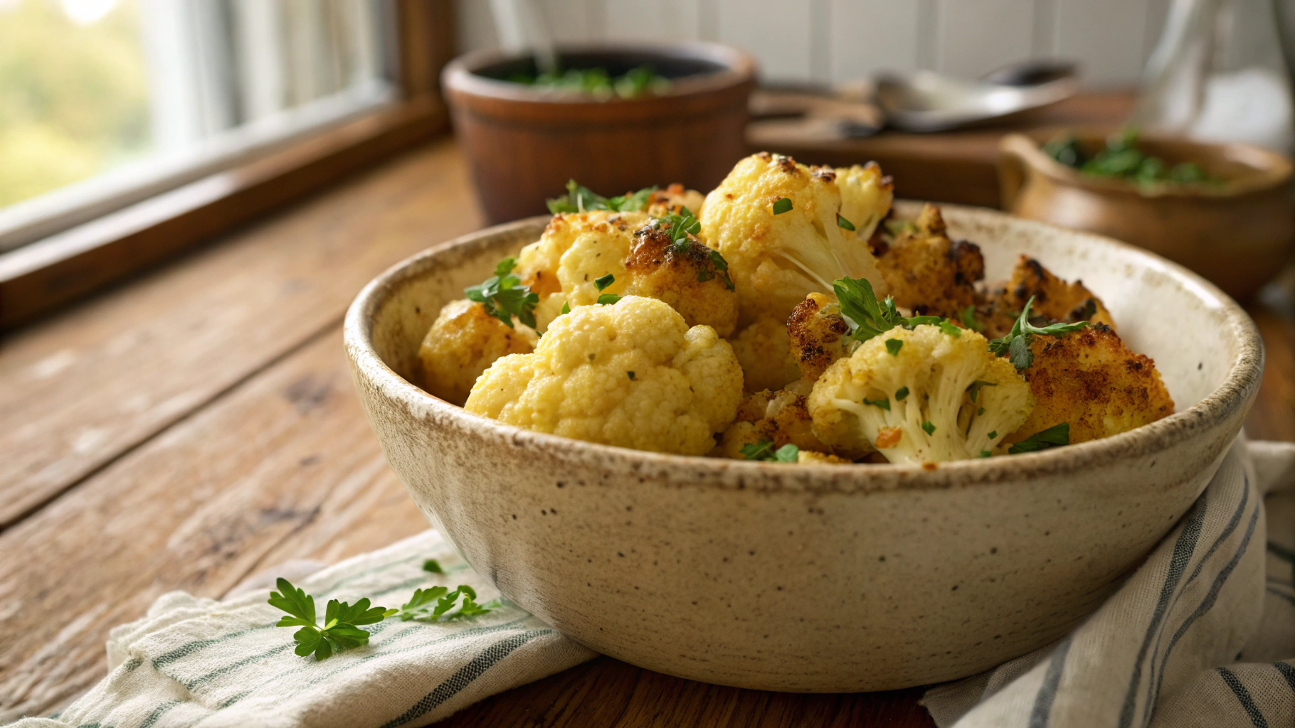 Keto Smoky Roasted Cauliflower
