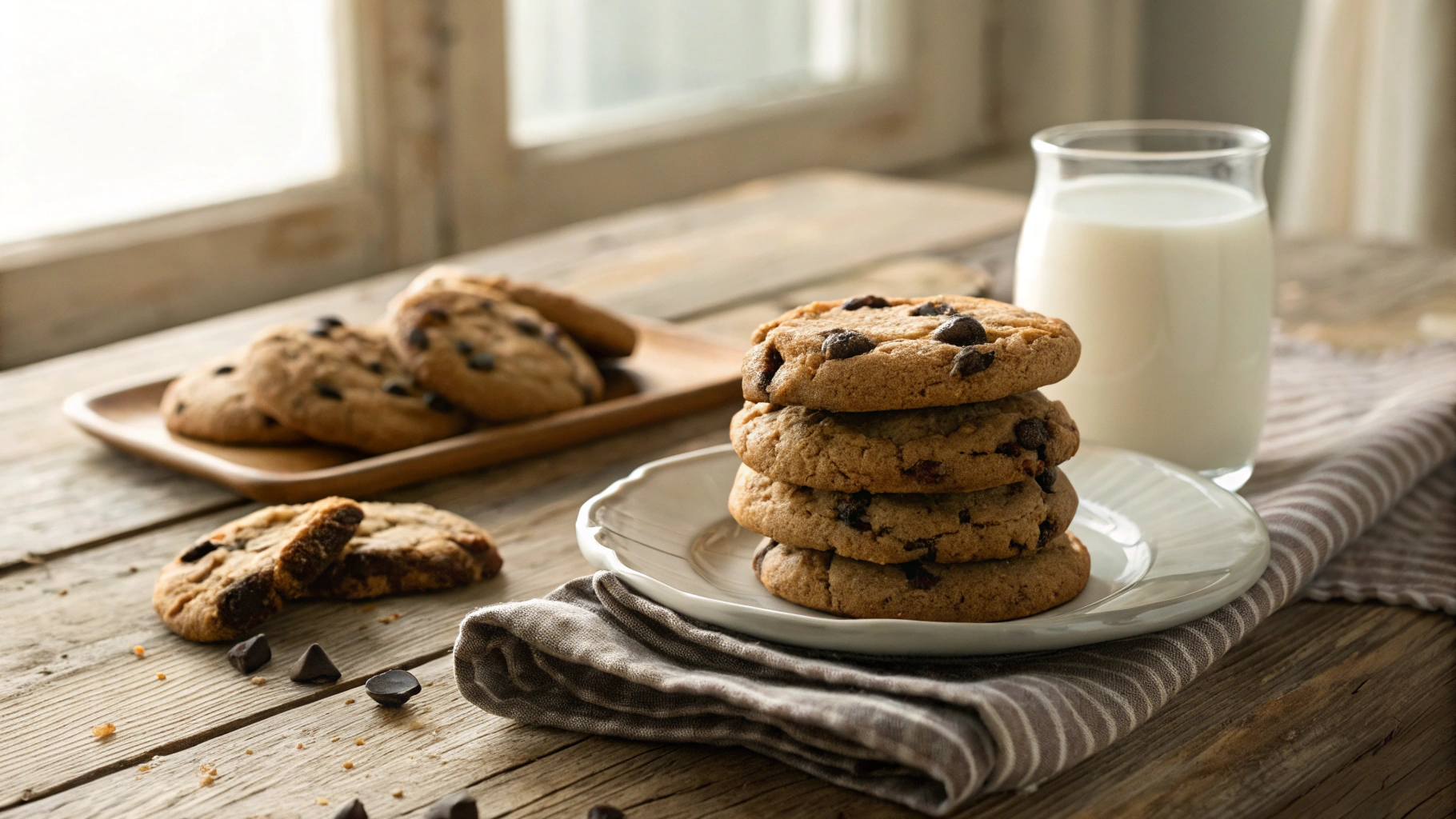 Keto Soft and Chewy Choc Chip Cookies