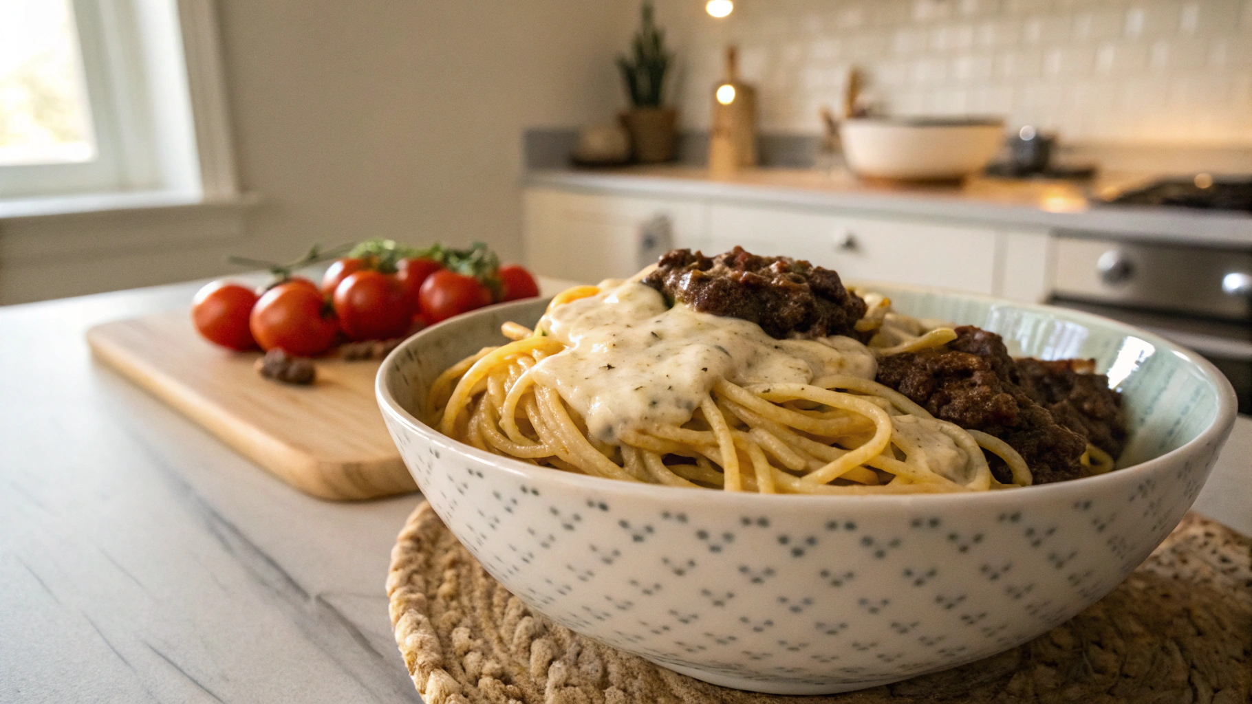 Low Carb Spaghetti and Hamburger Meal Prep