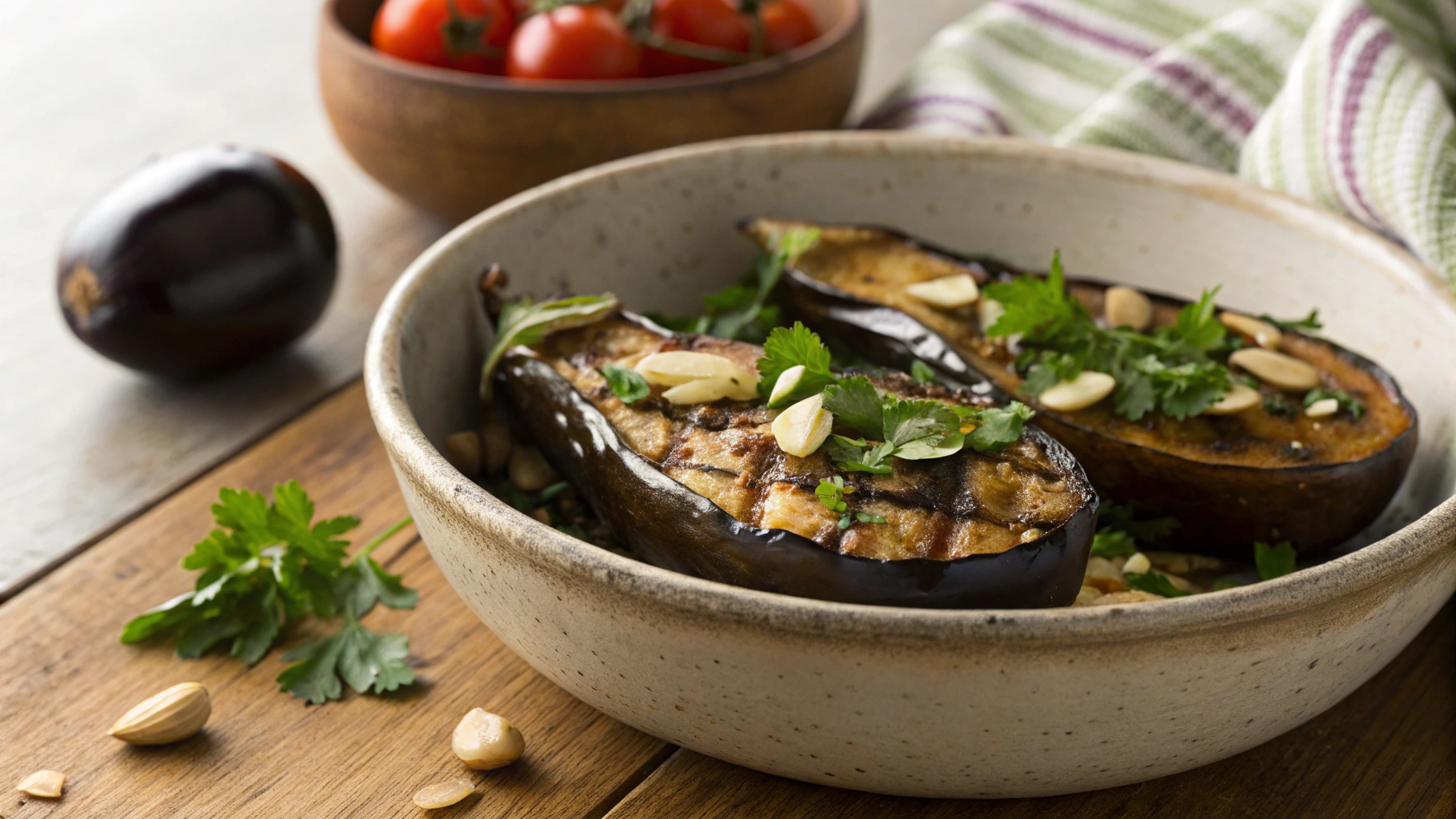 Low Carb Spice Roasted Eggplant