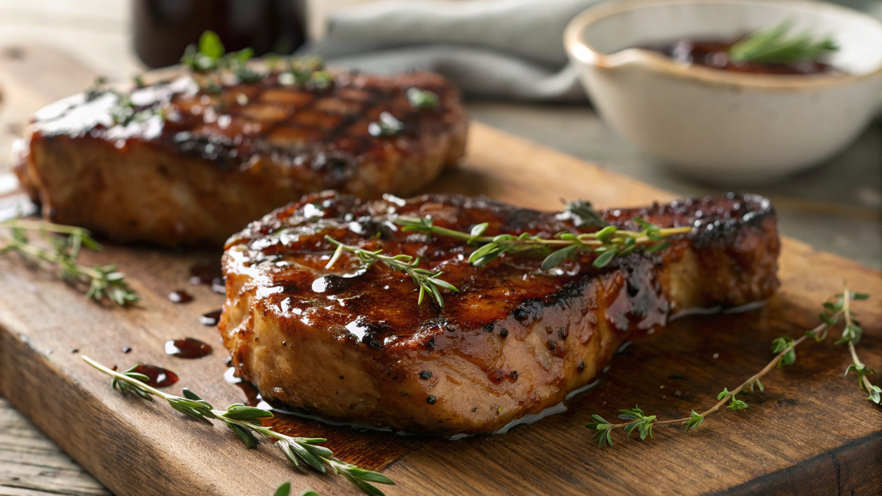 Low Carb Spiced Rum Pork Chops