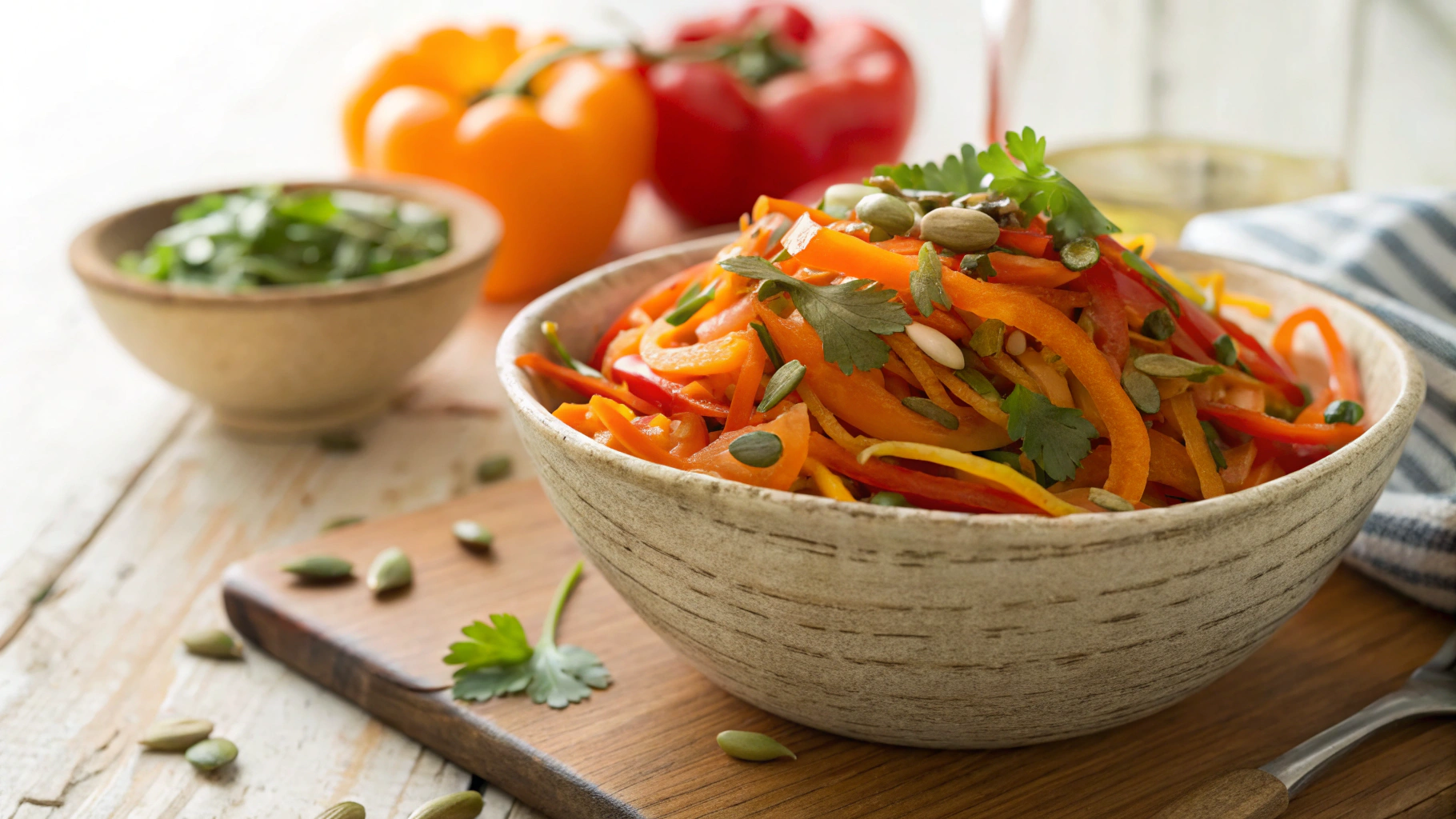 Keto Spicy Bell Pepper Slaw
