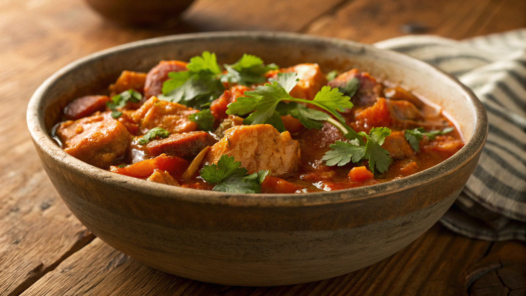 Keto Spicy Chicken and Sausage Stew