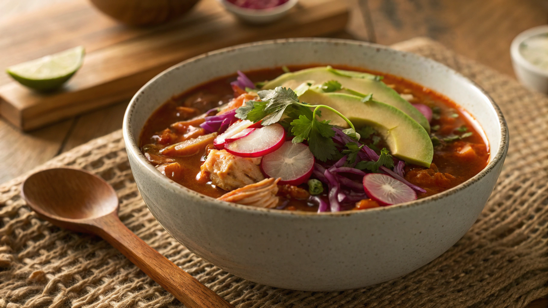 Keto Spicy Chicken Pozole