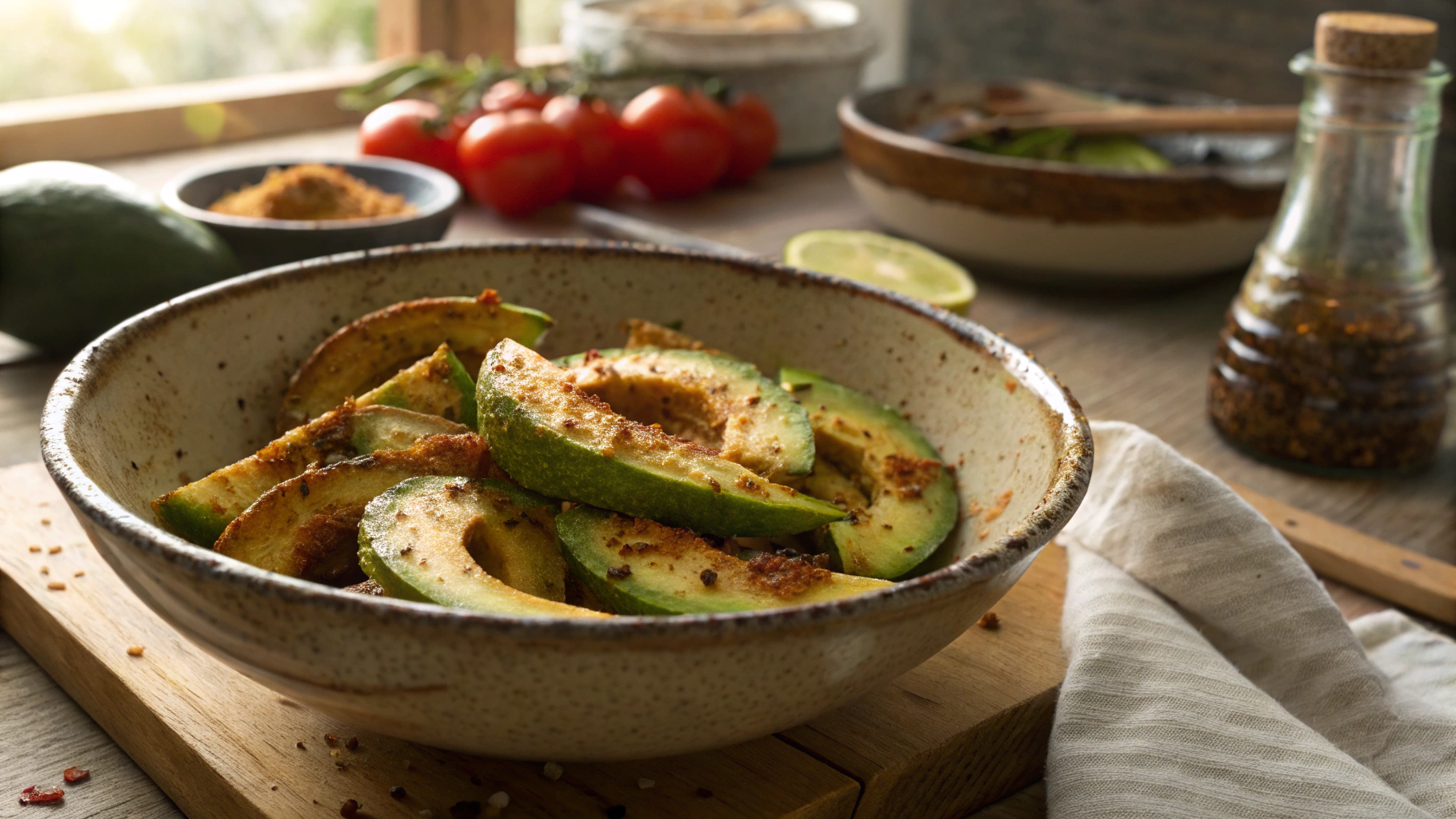 Keto Spicy Fried Avocado