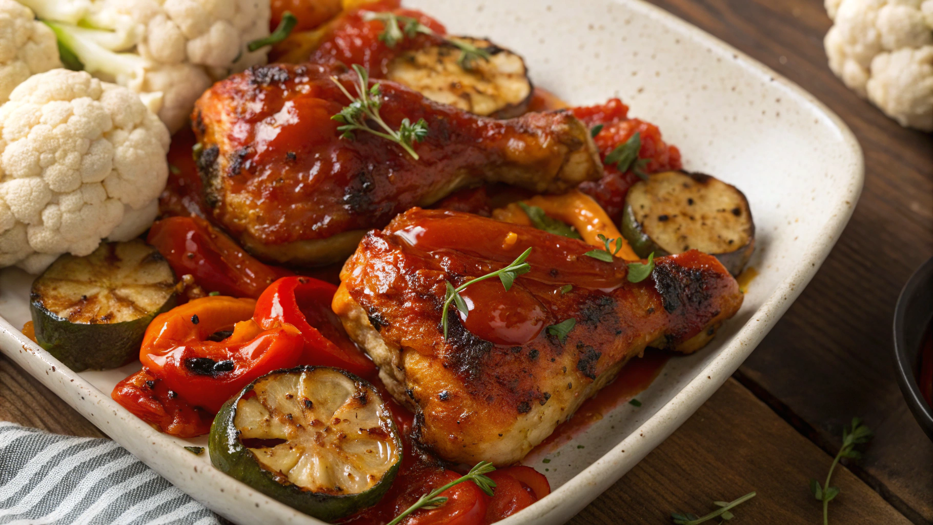 Keto Spicy Pepper Chicken Thighs