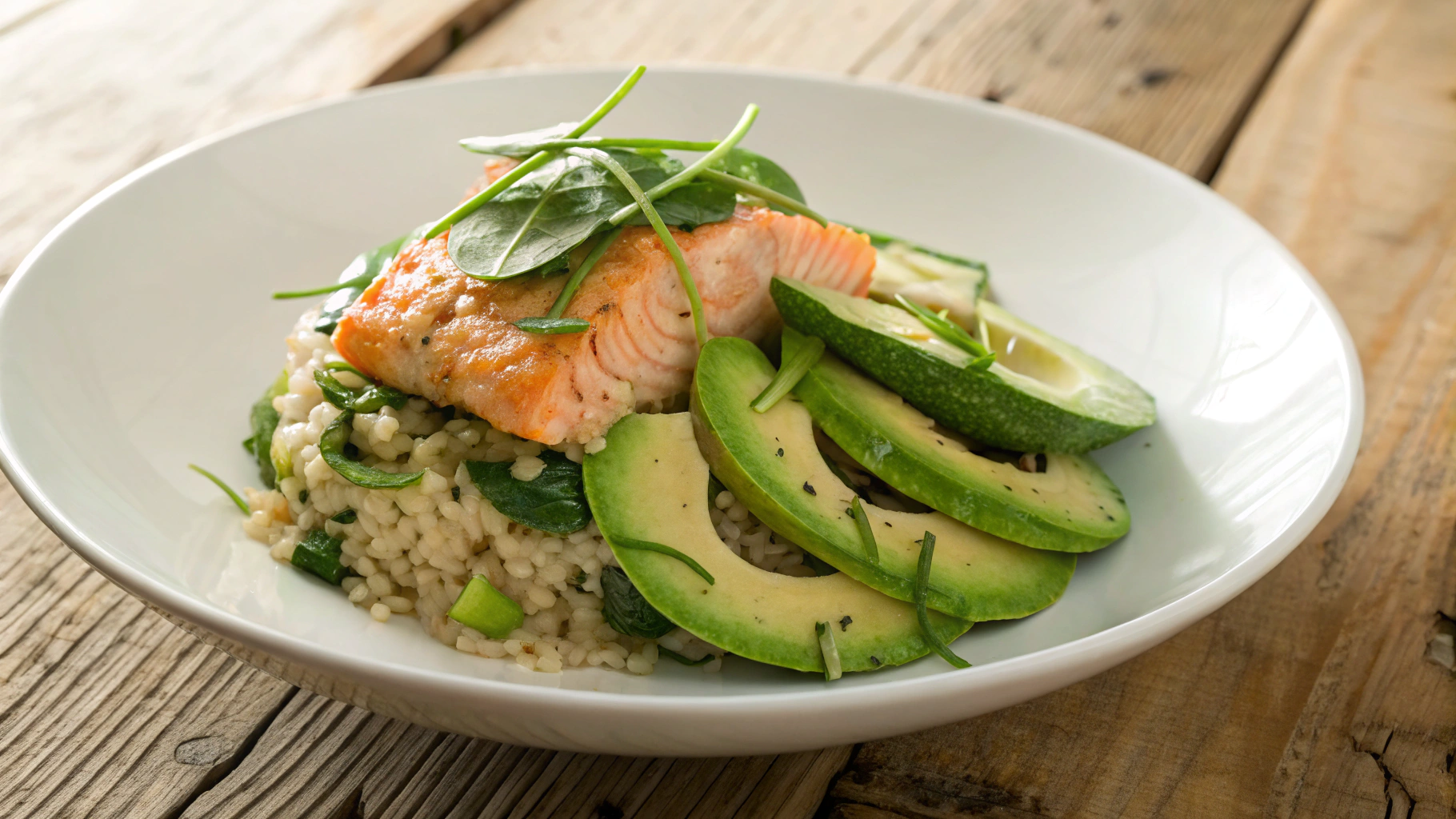 Keto Spicy Salmon Pilaf