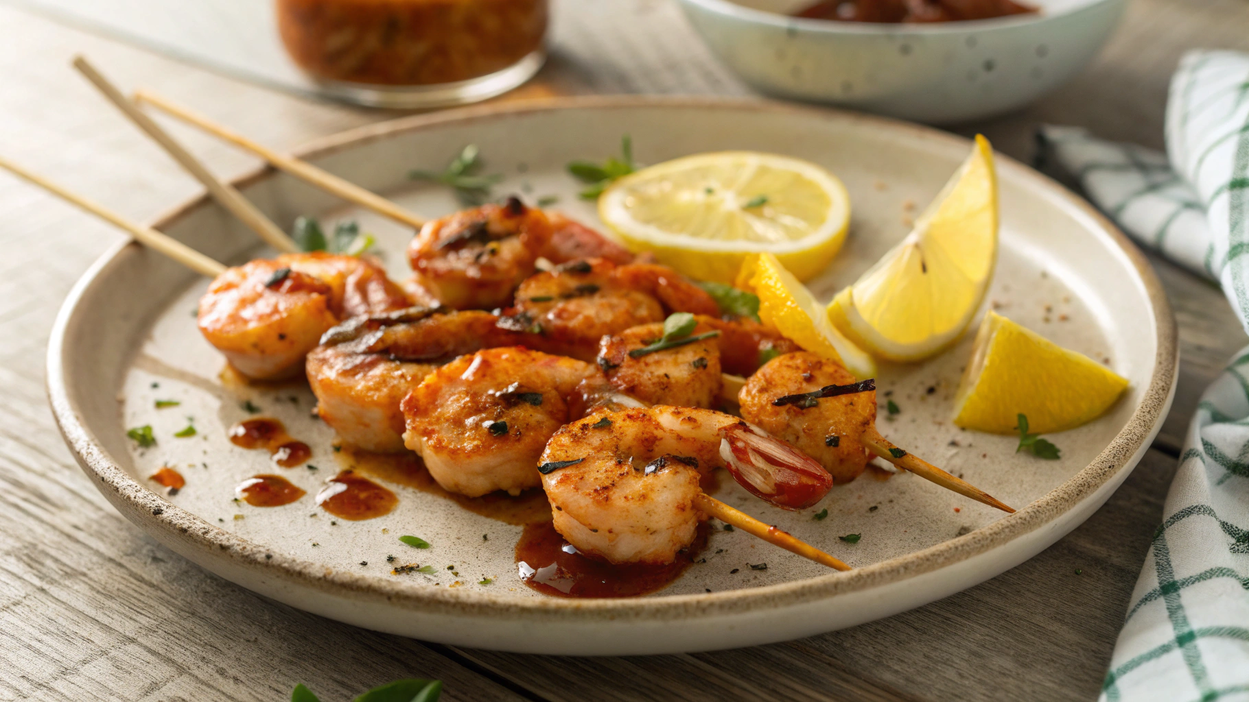 Keto Spicy Shrimp Skewers