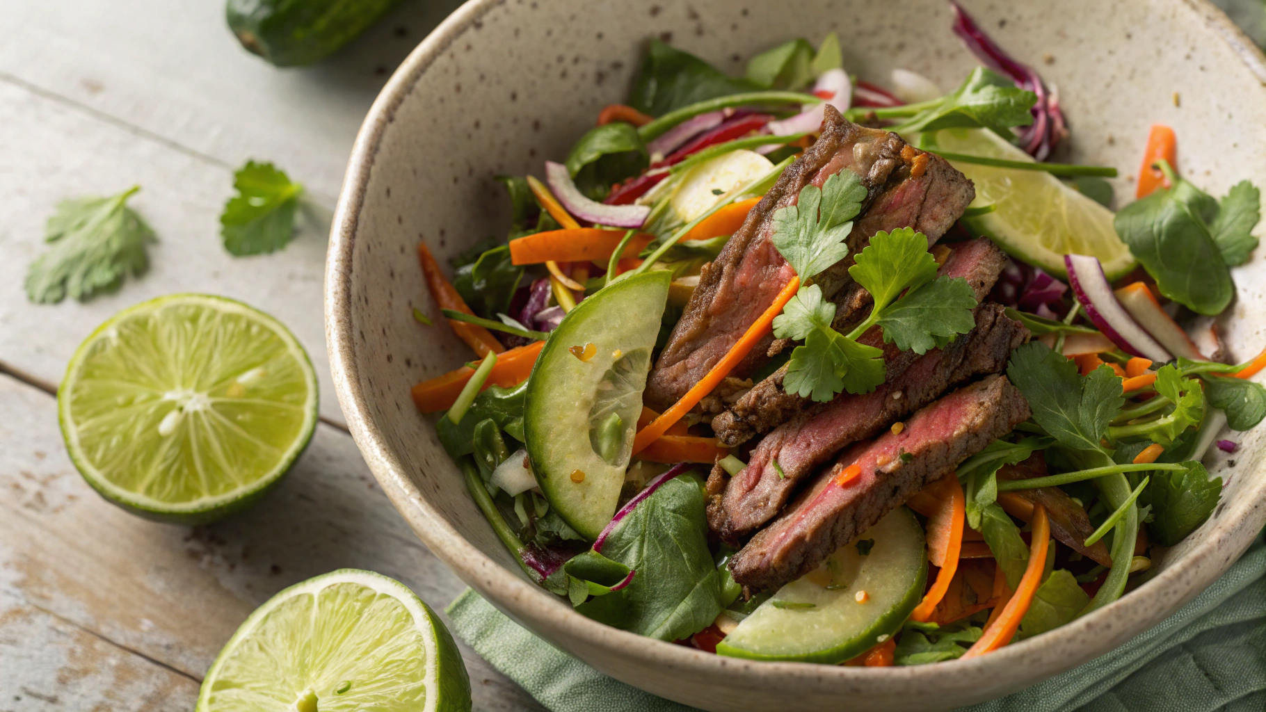 Keto Spicy Thai Beef Salad