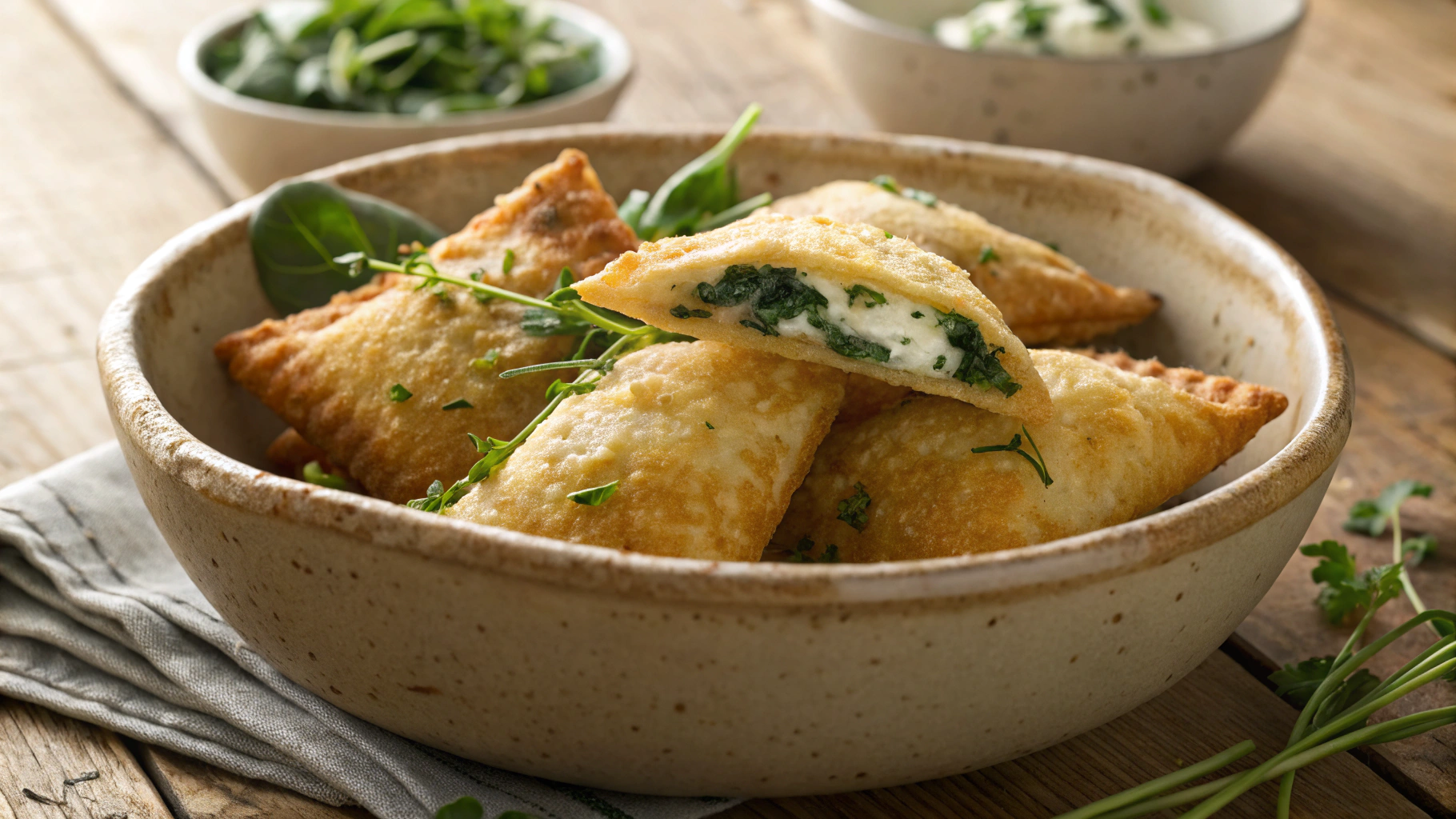 Keto Spinach and Ricotta Pockets