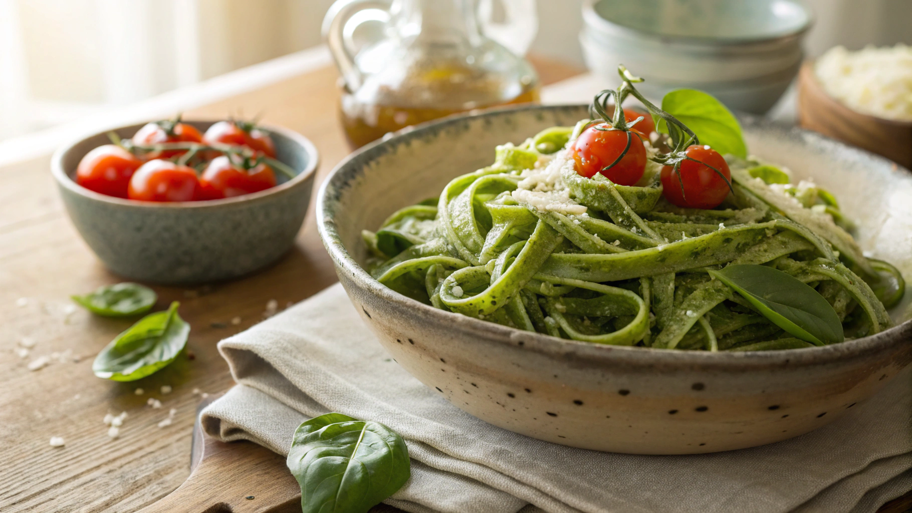 Keto Spinach Pasta Dough
