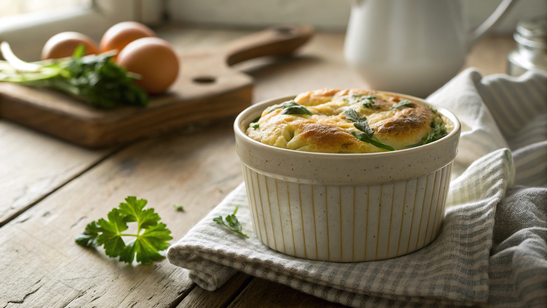 Keto Spinach Souffle