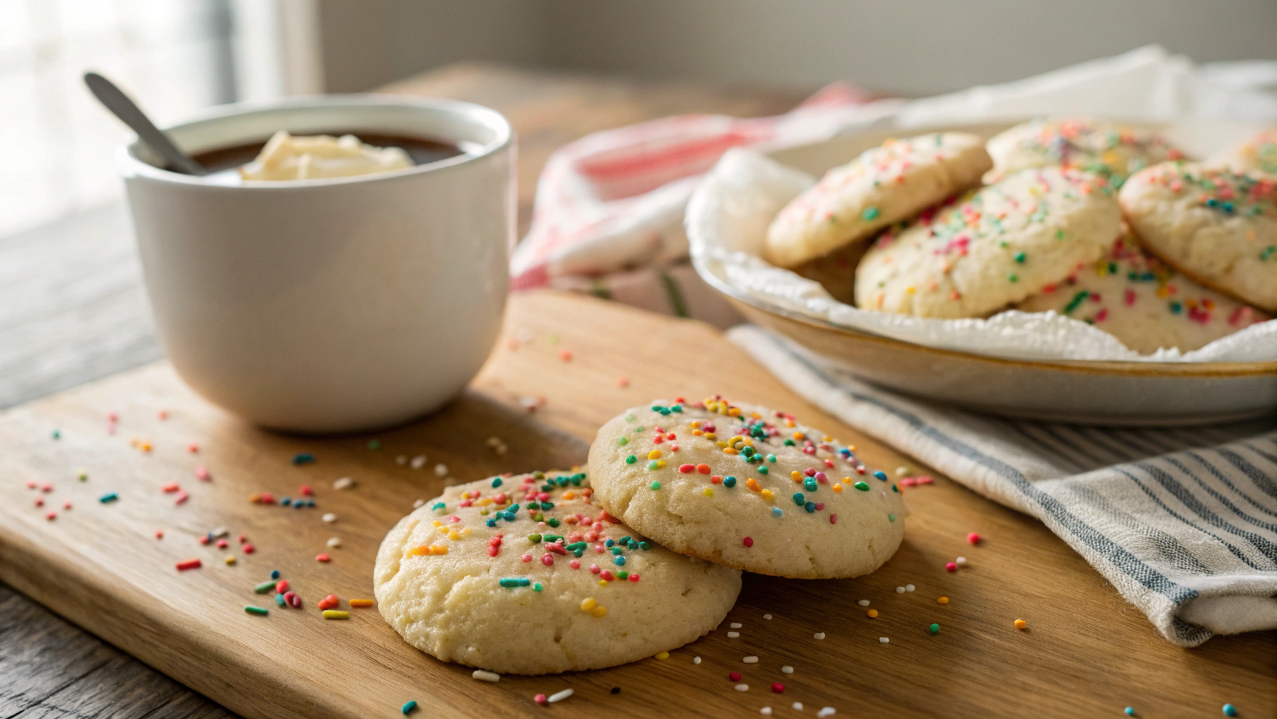 Keto Sprinkle Sugar Cookies