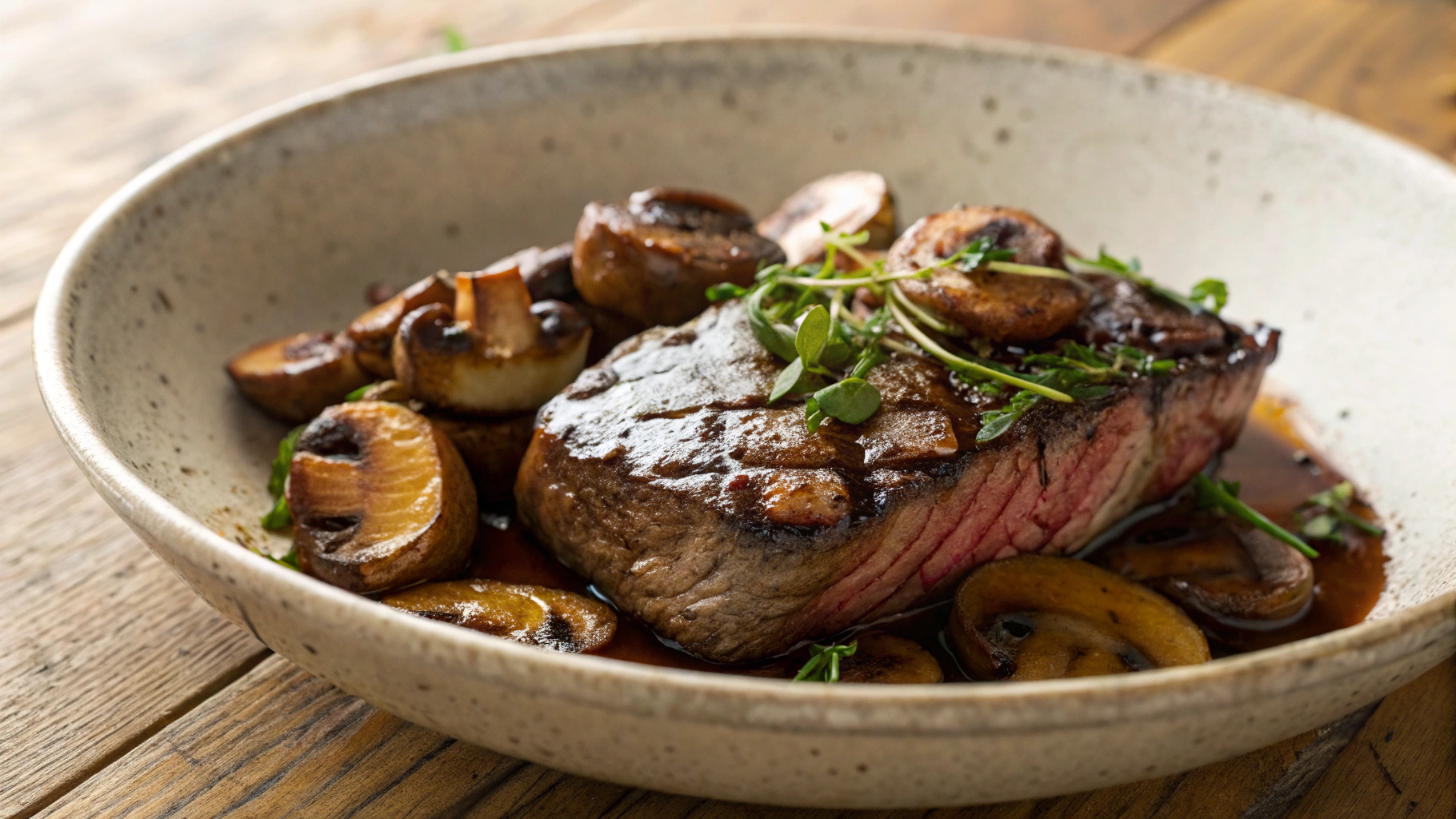 Keto Steak and Mushrooms