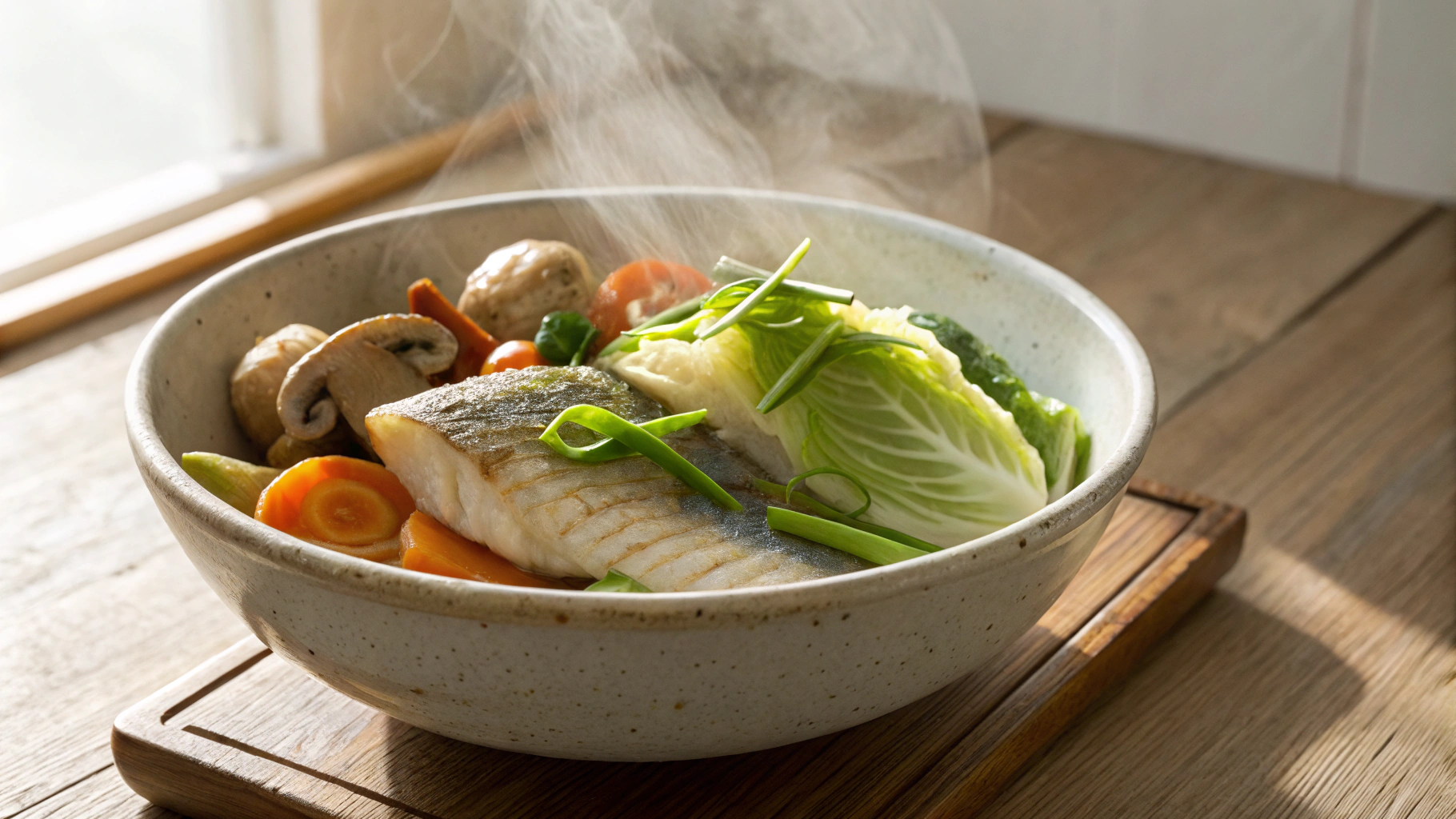 Keto Steamed Ginger Walleye and Cabbage