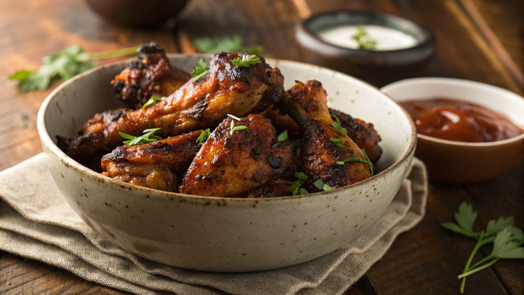 Keto Sticky Chicken Wings