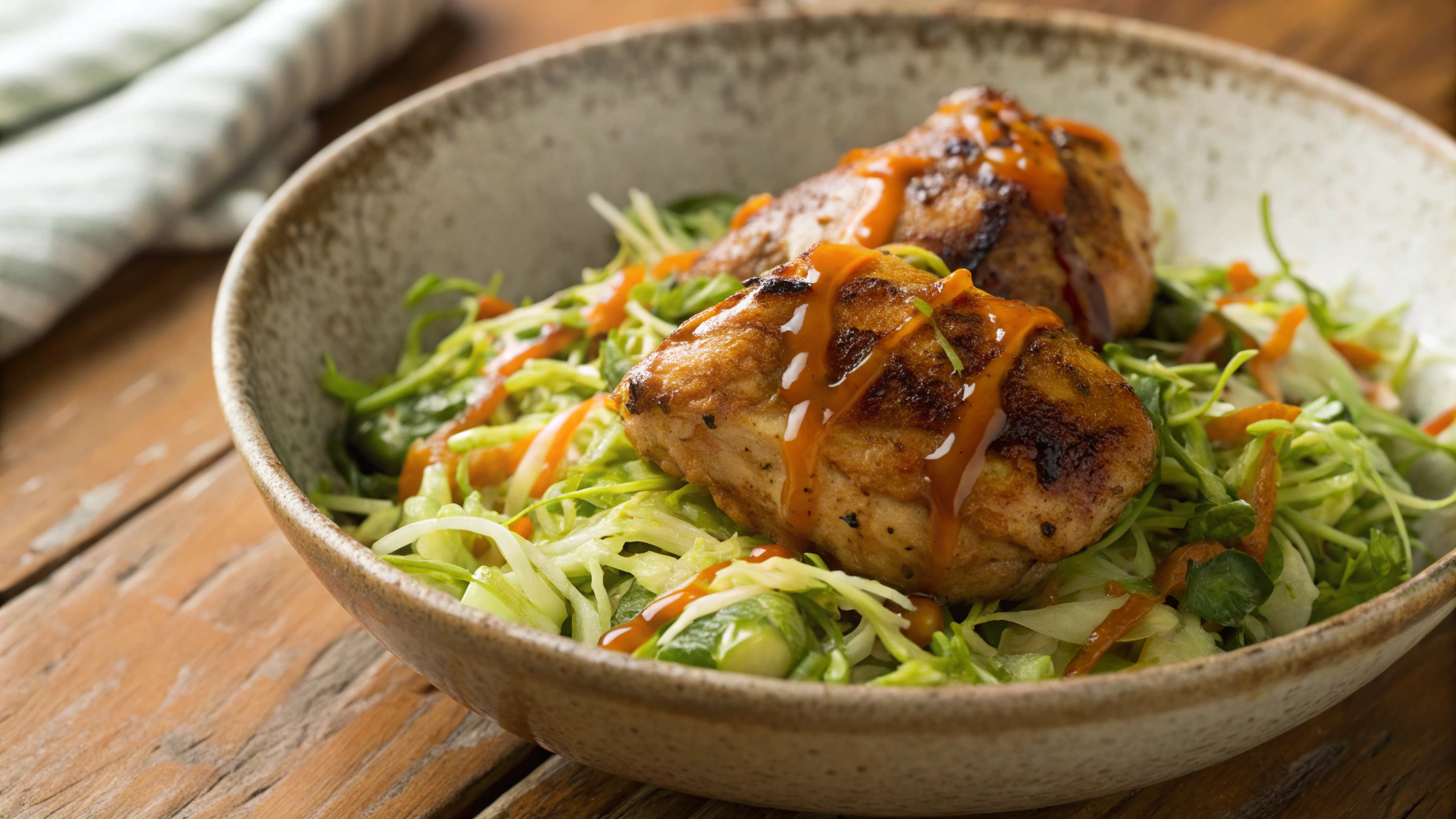 Keto Sticky Orange Chicken Thighs with Brussels Sprouts