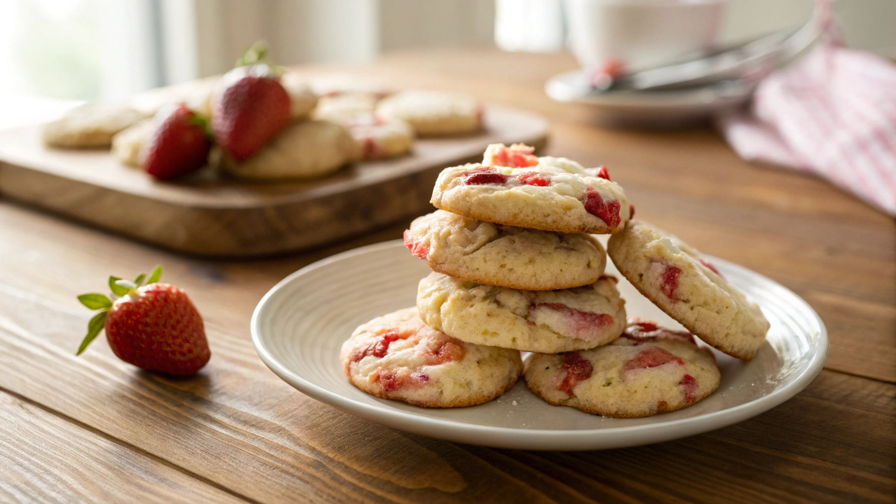 Keto Strawberry Cream Cheese Cookies