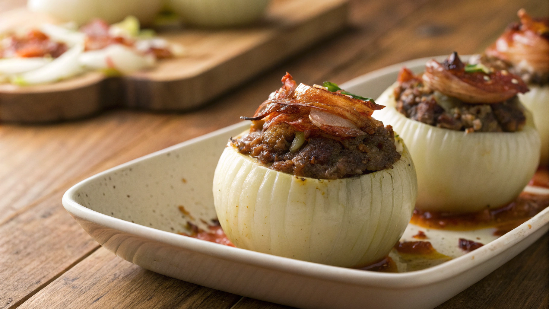 Keto Stuffed Onion Bombs