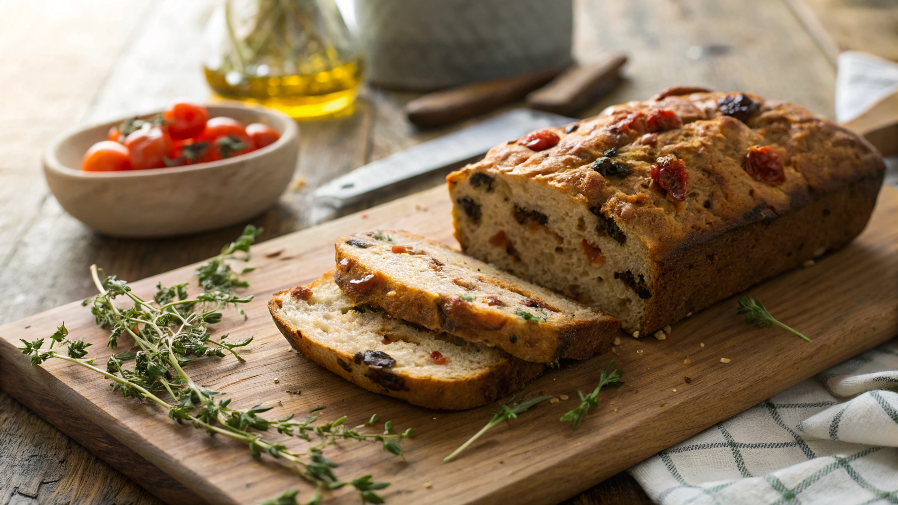 Keto Sundried Tomato Loaf