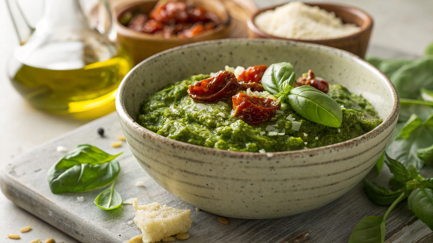 Keto Sundried Tomato Trapanese