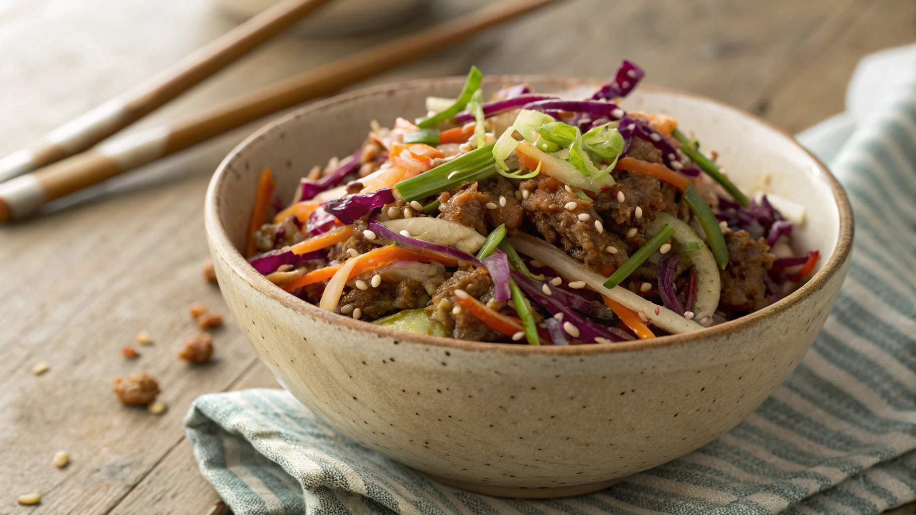 Low Carb Sweet and Salty Crack Slaw