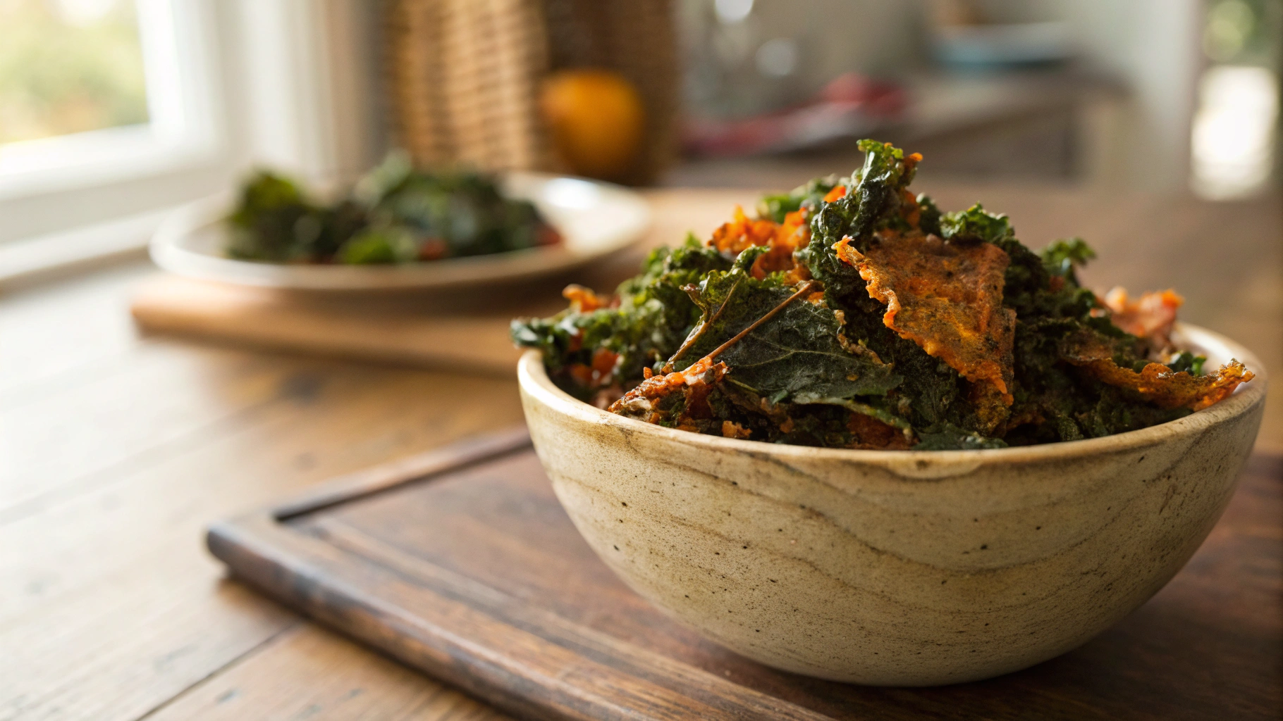 Keto Sweet and Smokey Kale Chips