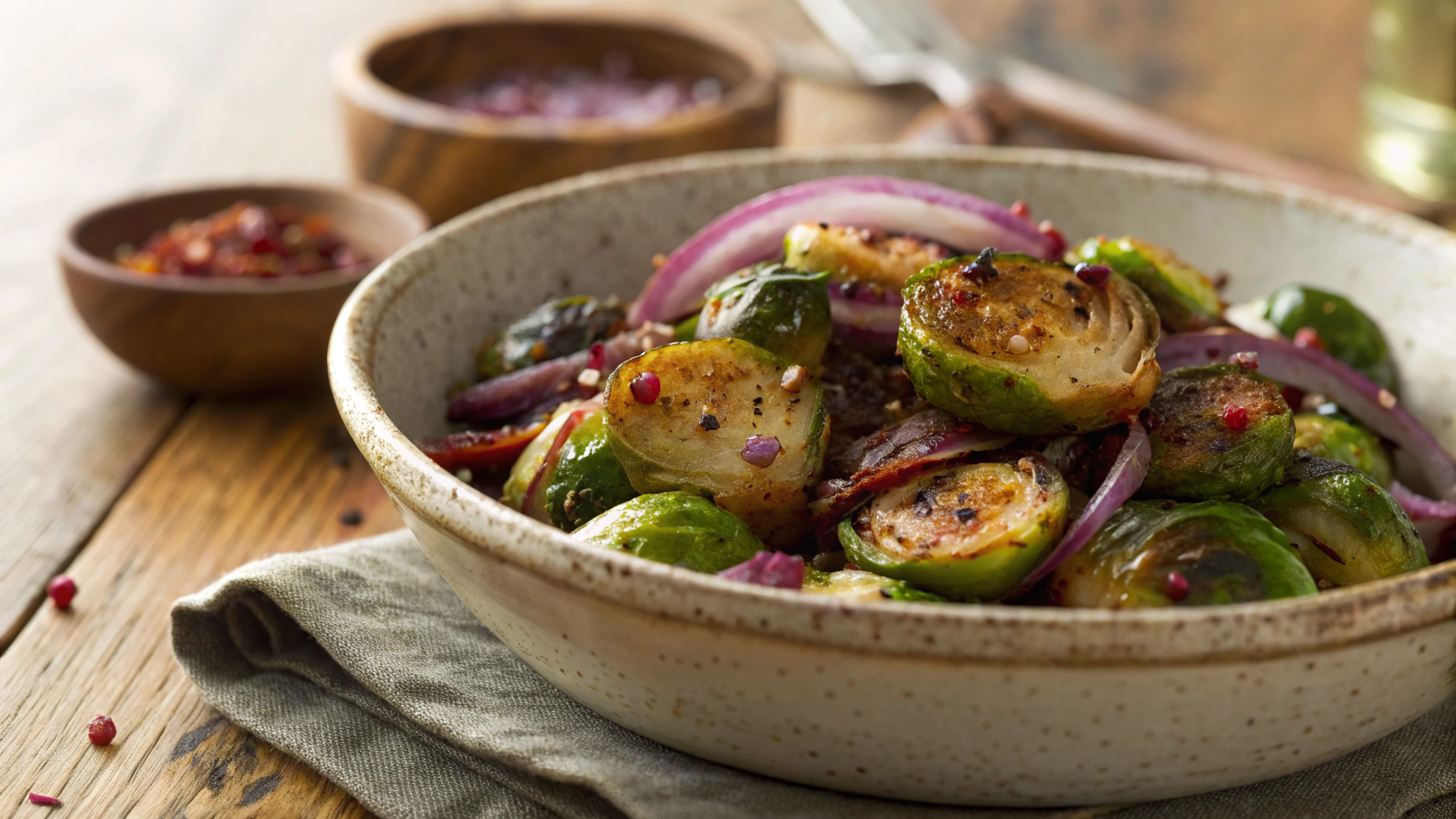 Keto Sweet and Smoky Brussels Sprouts