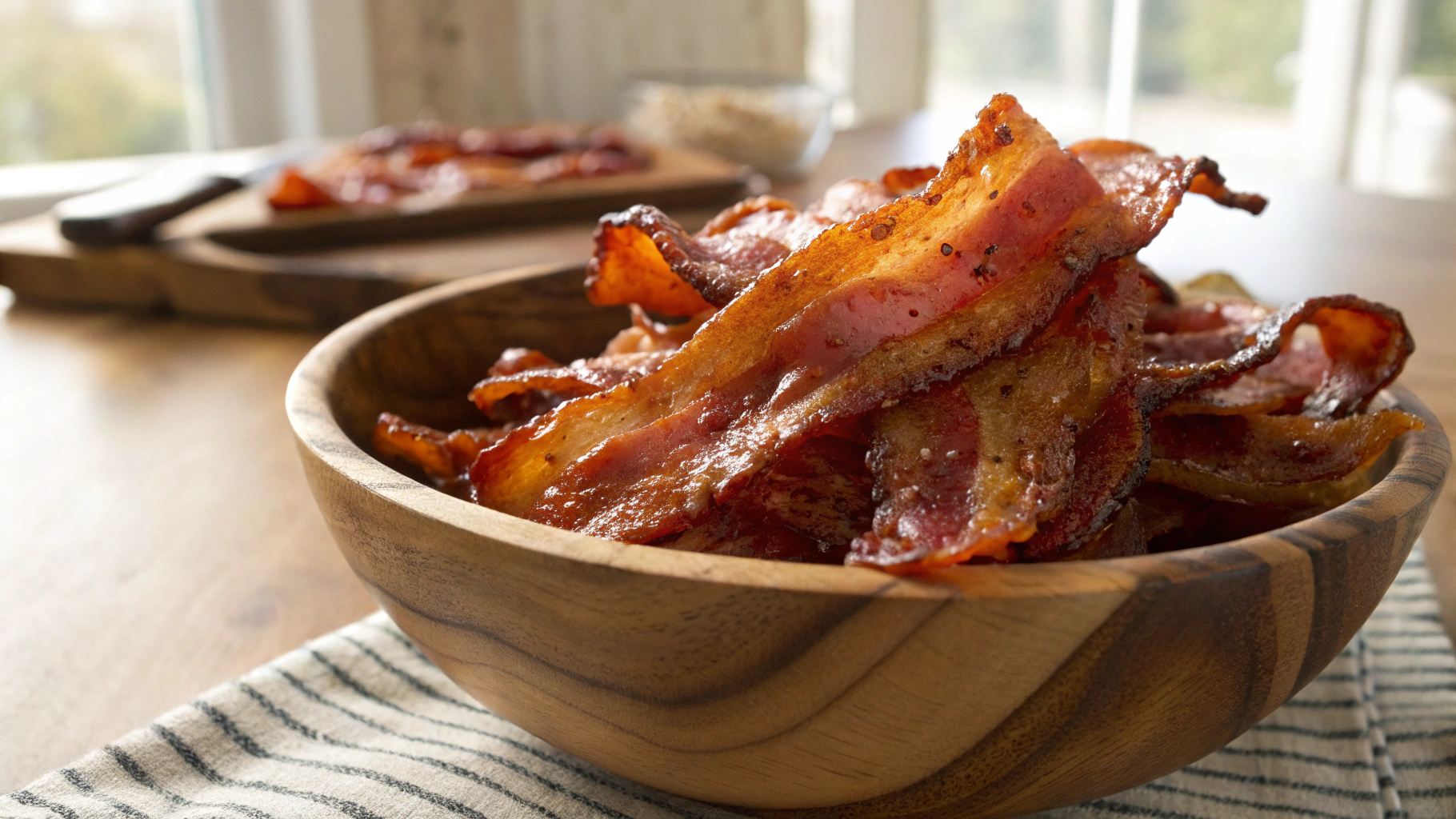 Keto Sweet and Smoky Twisted Bacon