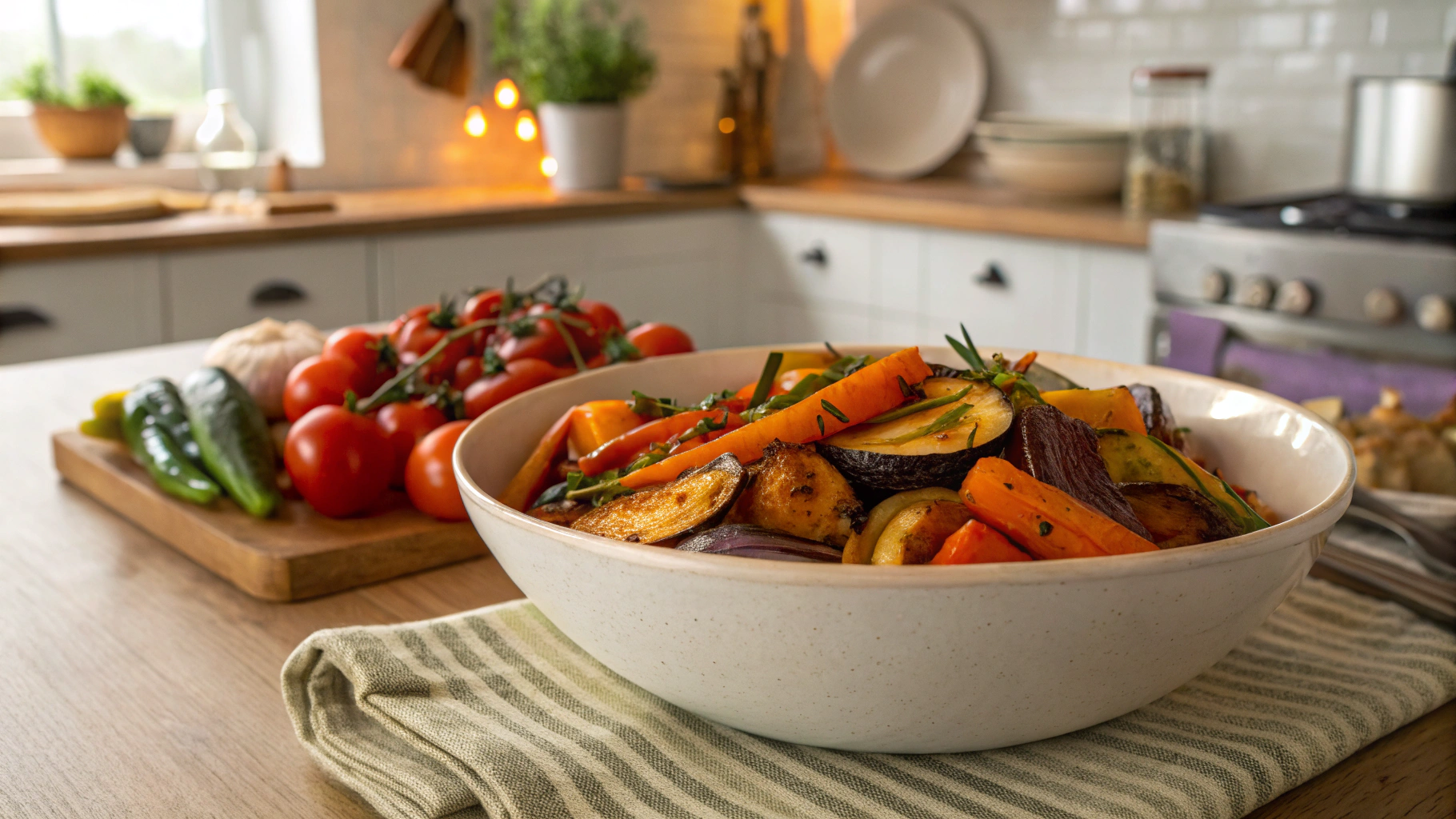 Keto Sweet and Spicy Broccoli and Sprouts