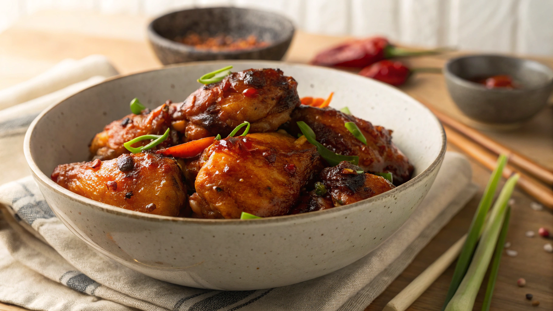 Keto Sweet and Spicy Chicken Thighs