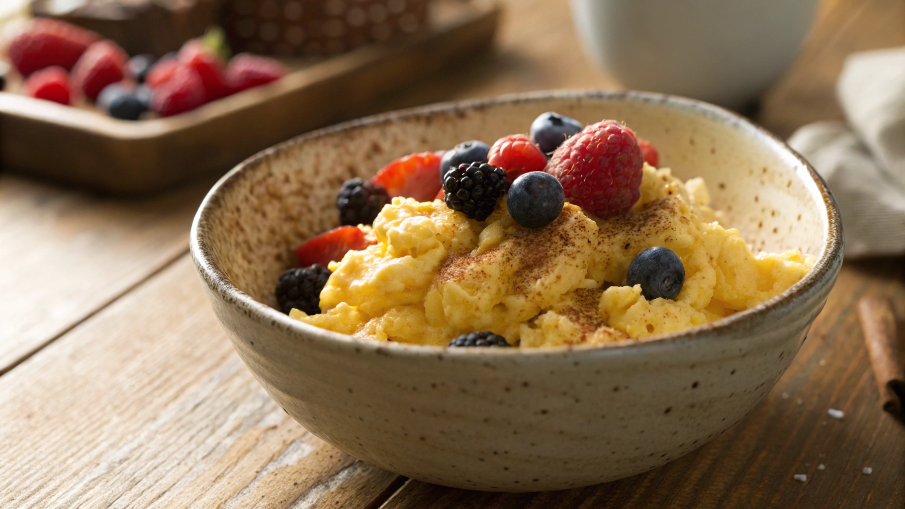 Keto Sweet Scrambled Eggs