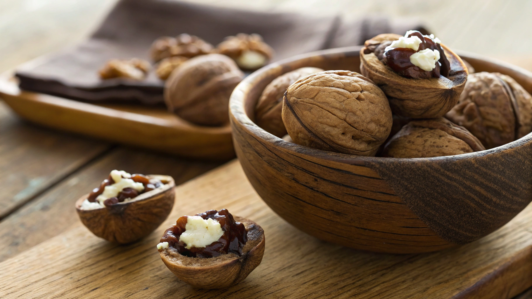 Keto Sweet Stuffed Walnuts