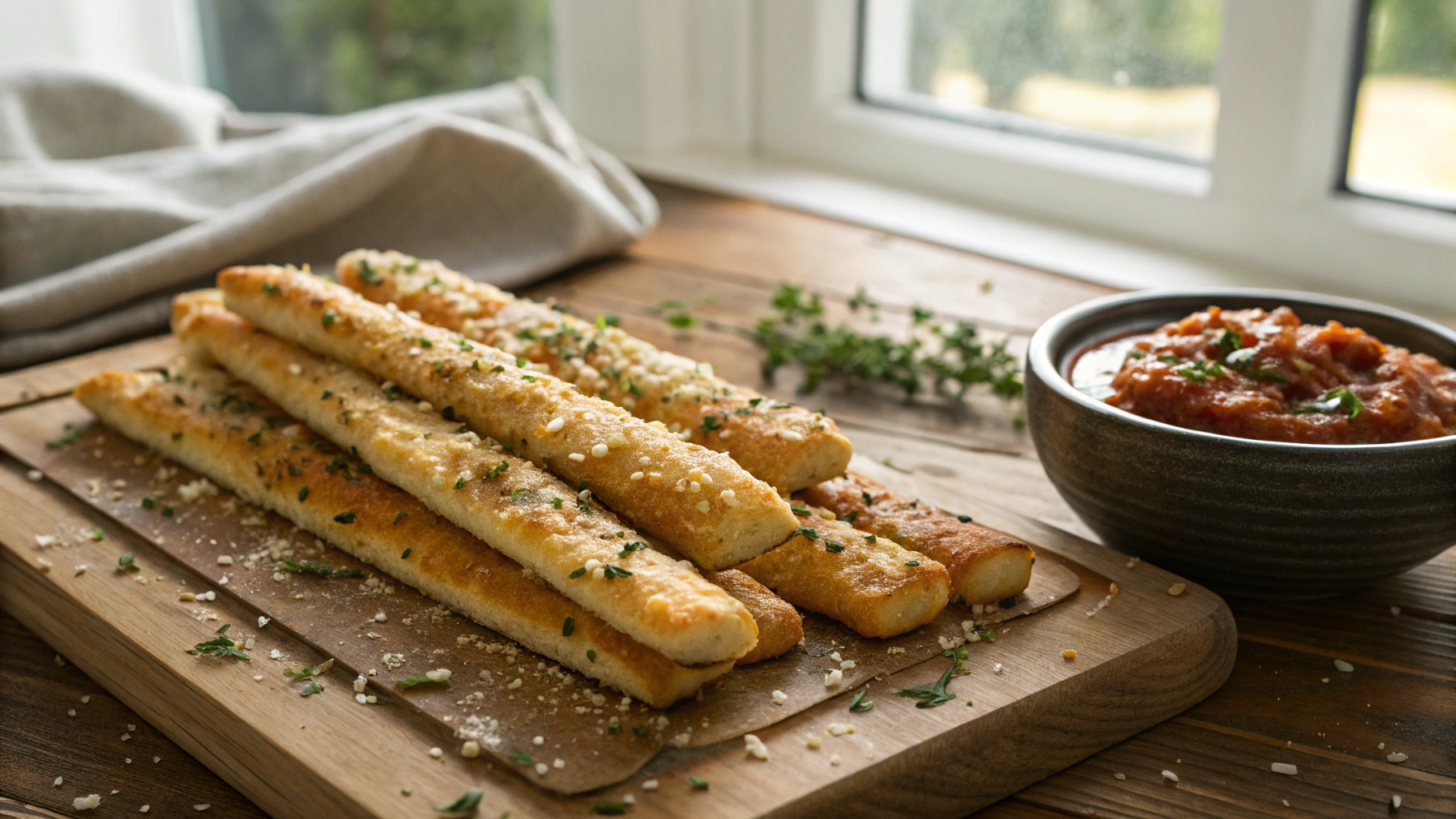 Keto Takeout Pizza Bread Sticks
