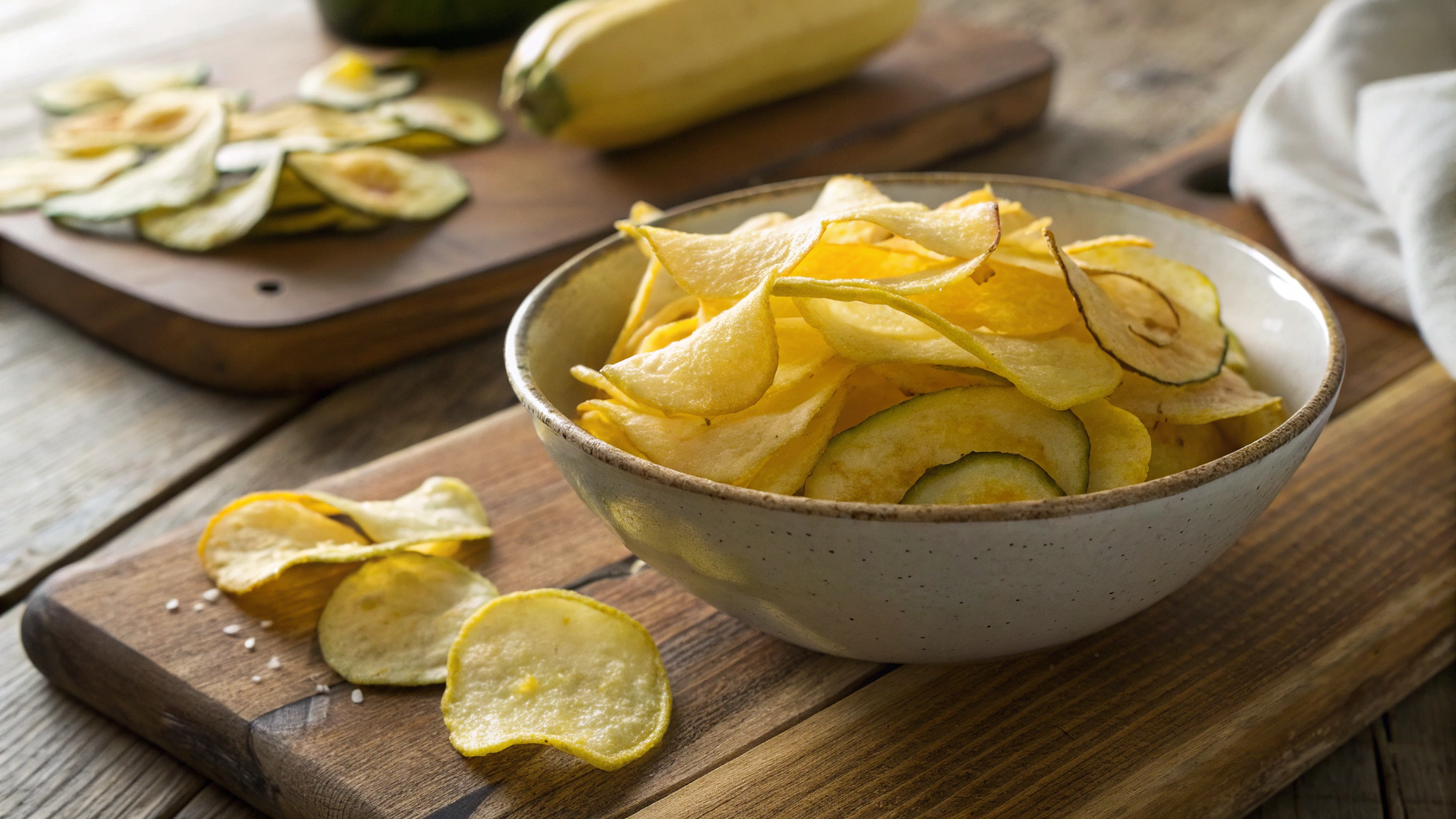 Keto Tex-Mex Yellow Squash Chips