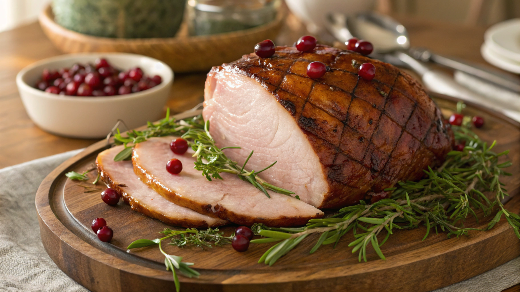 Keto Thanksgiving Maple Mustard Ham