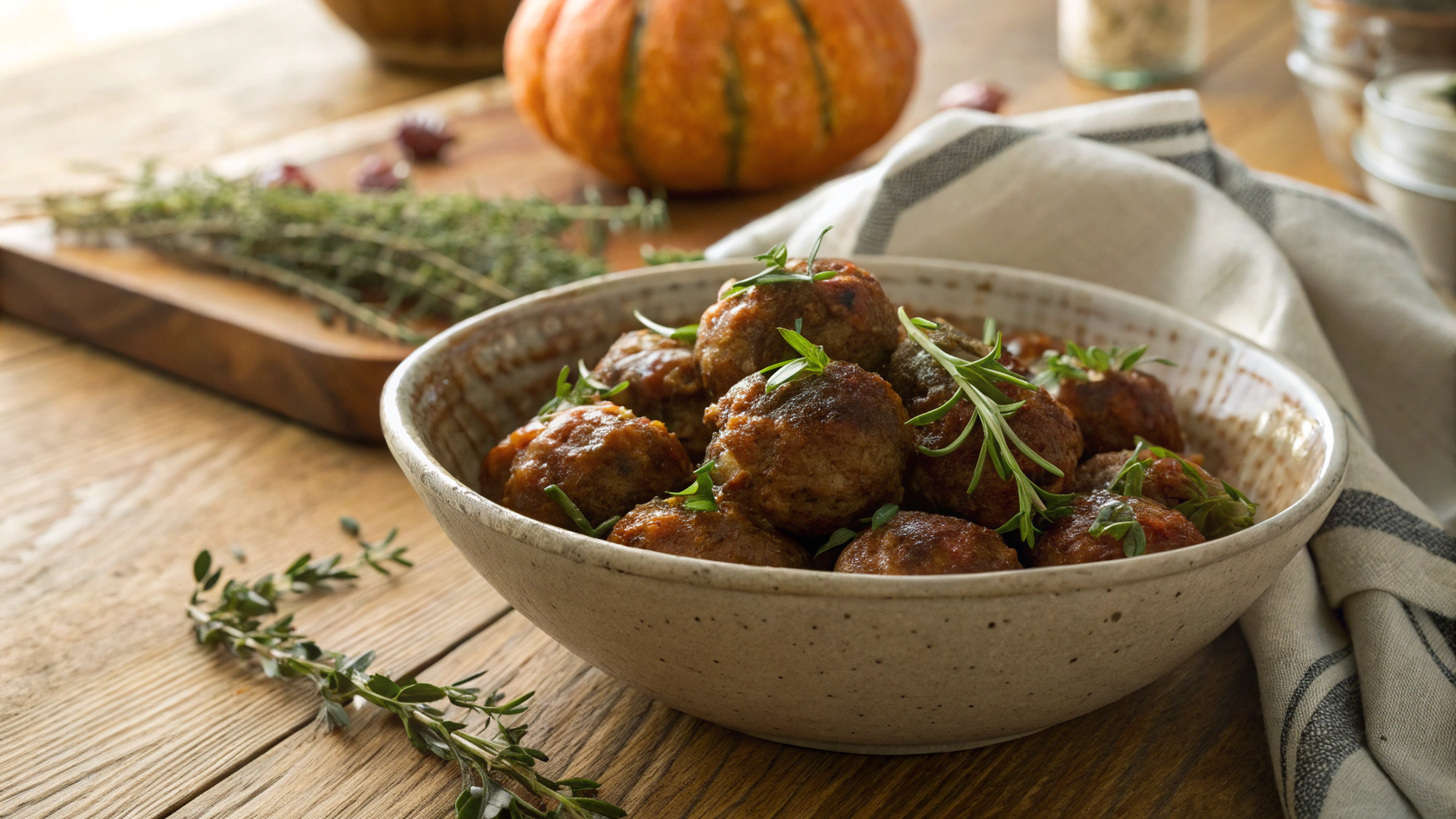 Keto Thanksgiving Turkey Meatballs
