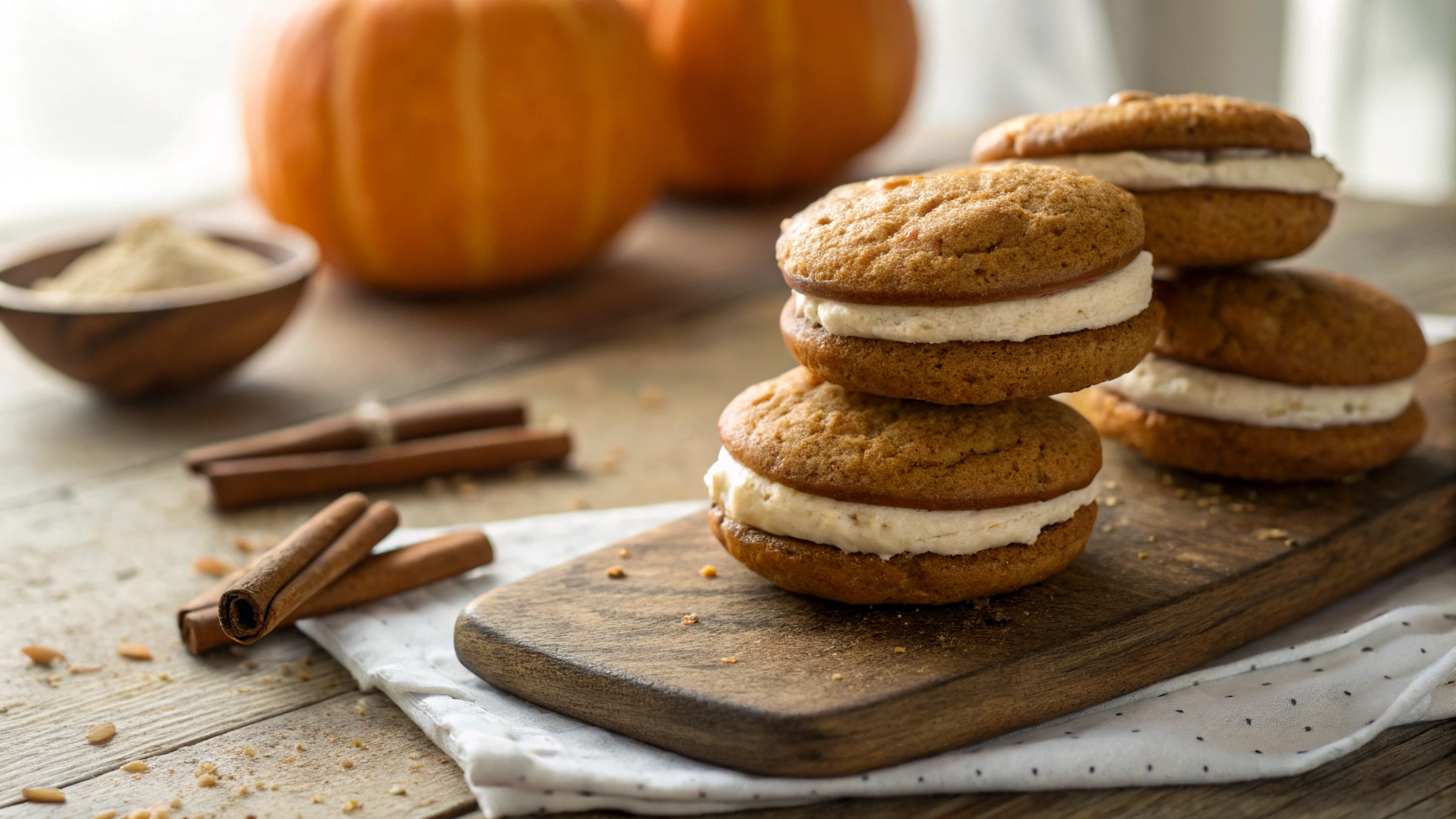Keto Thanksgiving Whoopie Pies