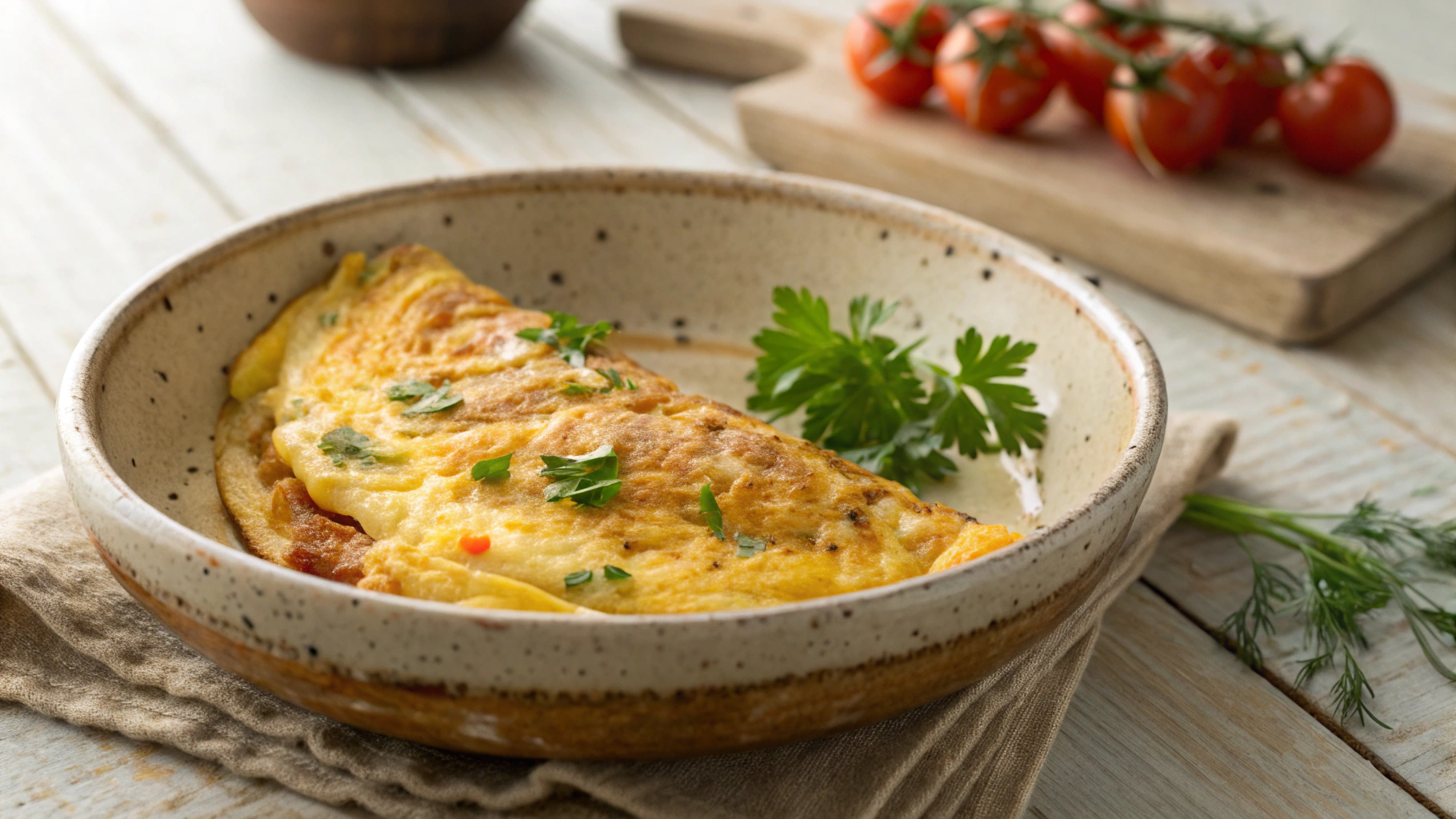Keto Three Cheese Omelette