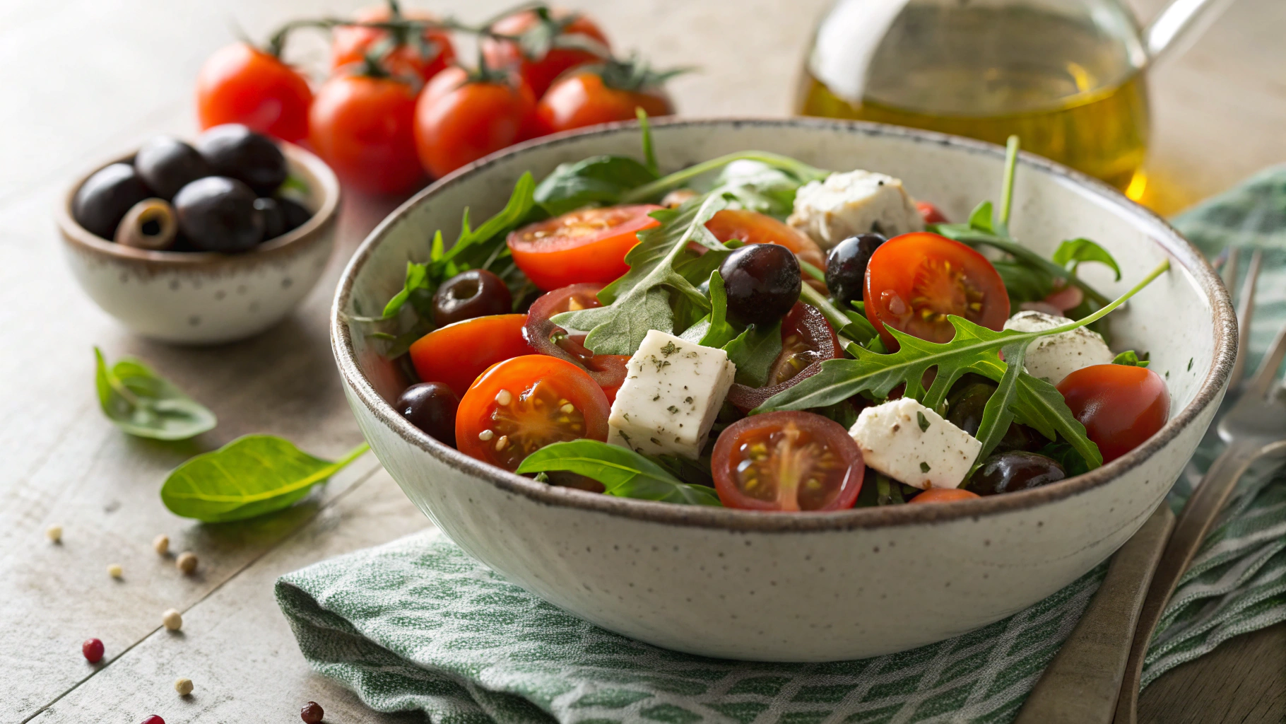 Keto Tomato and Goats Cheese Side Salad