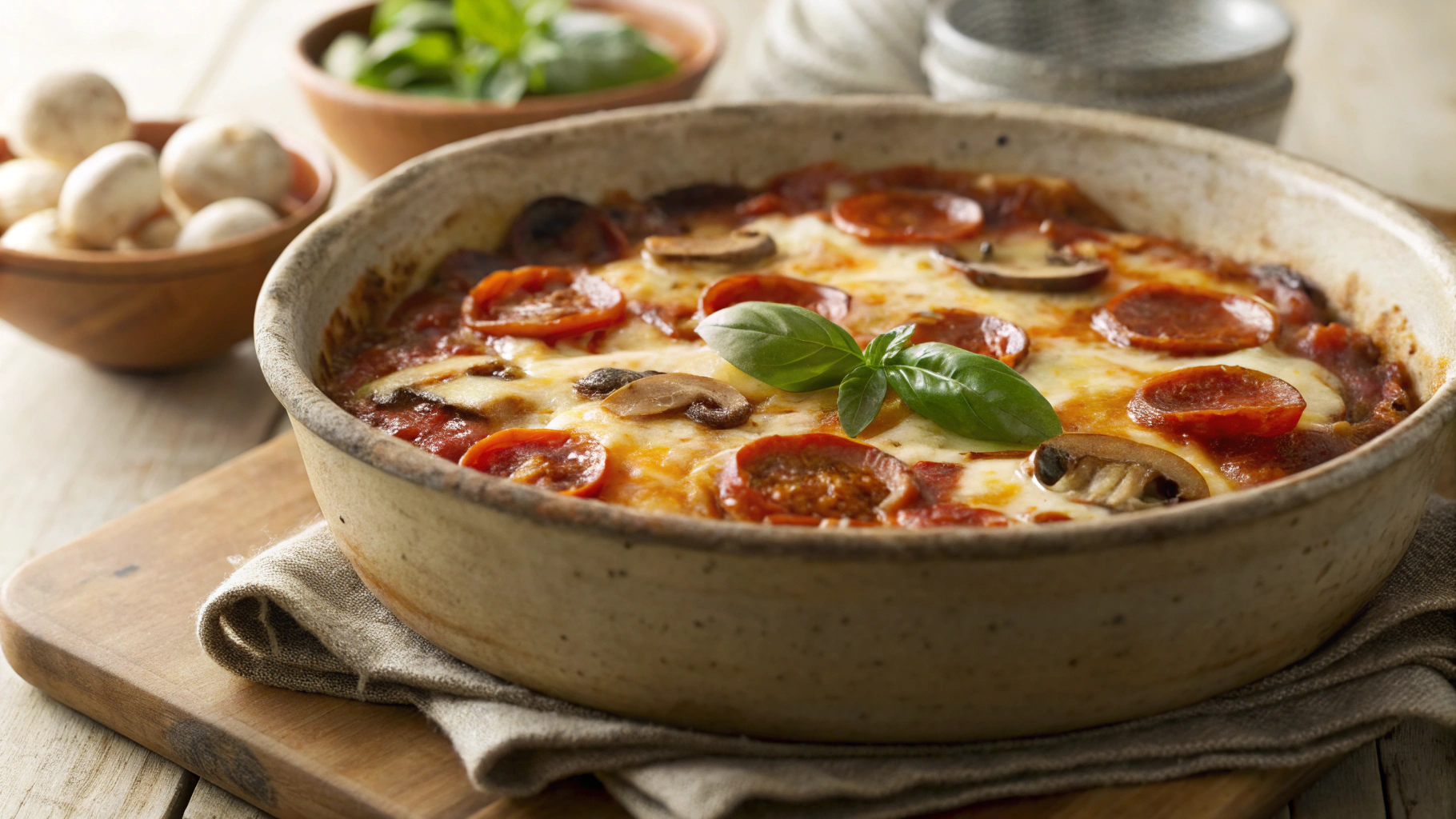 Keto Triple Layer Pizza Dip