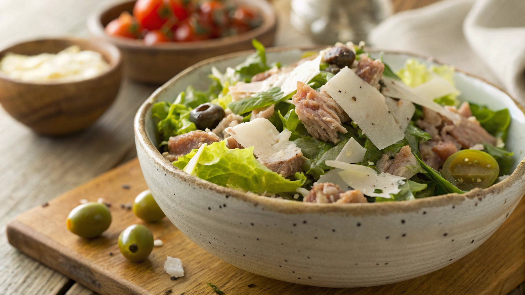 Keto Tuna and Anchovy Salad