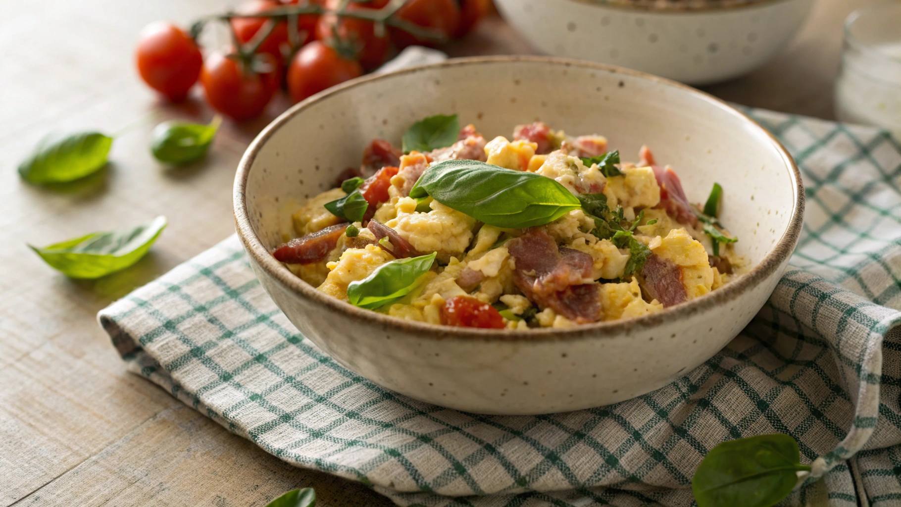 Keto Tuna and Pancetta Scrambled Eggs