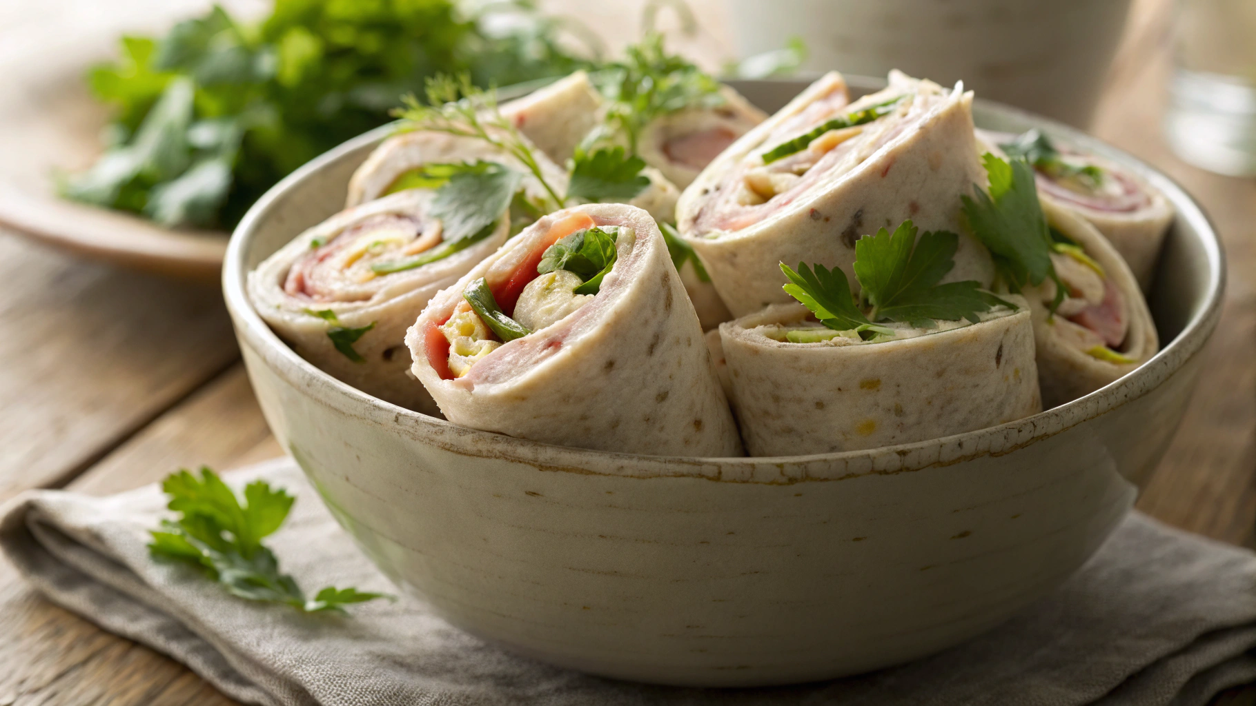 Keto Tuna And Pepper Mayo Ham Wraps