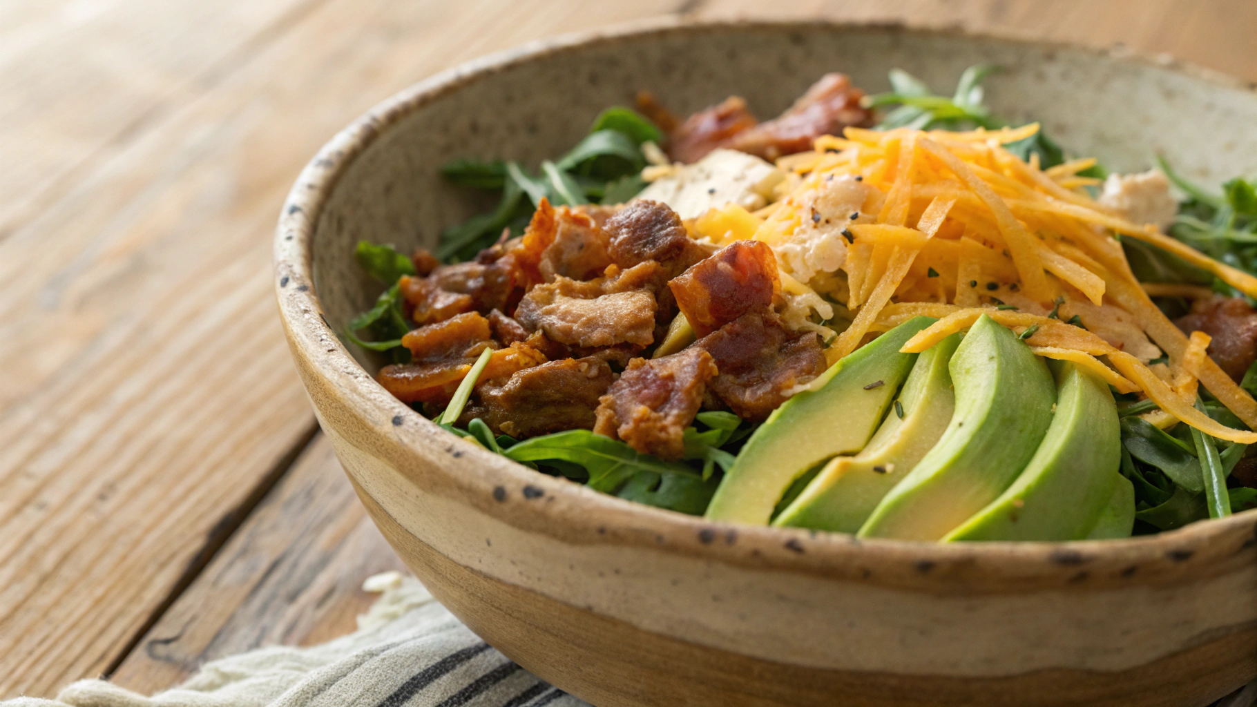 Keto Tuna, Cheese and Bacon Salad