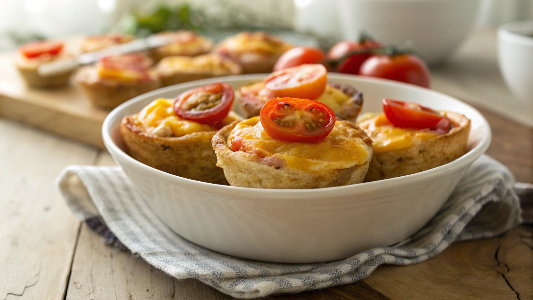 Keto Tuna Melt Egg Cups